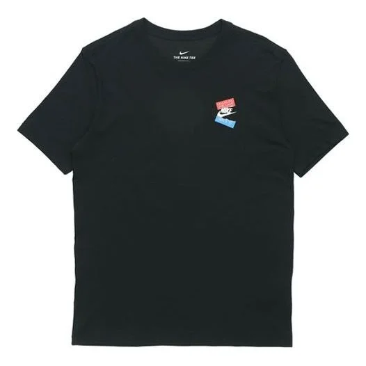 Nike Sportswear NSW Logo Round Neck Short Sleeve Black BV7512-010 - 1
