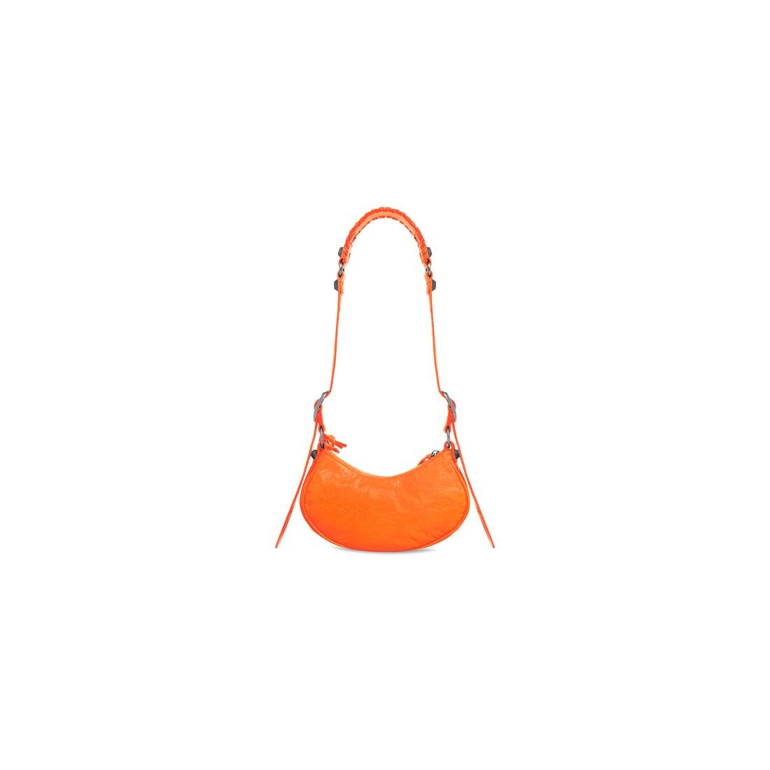Women's Le Cagole Xs Shoulder Bag in Fluo Orange - 6