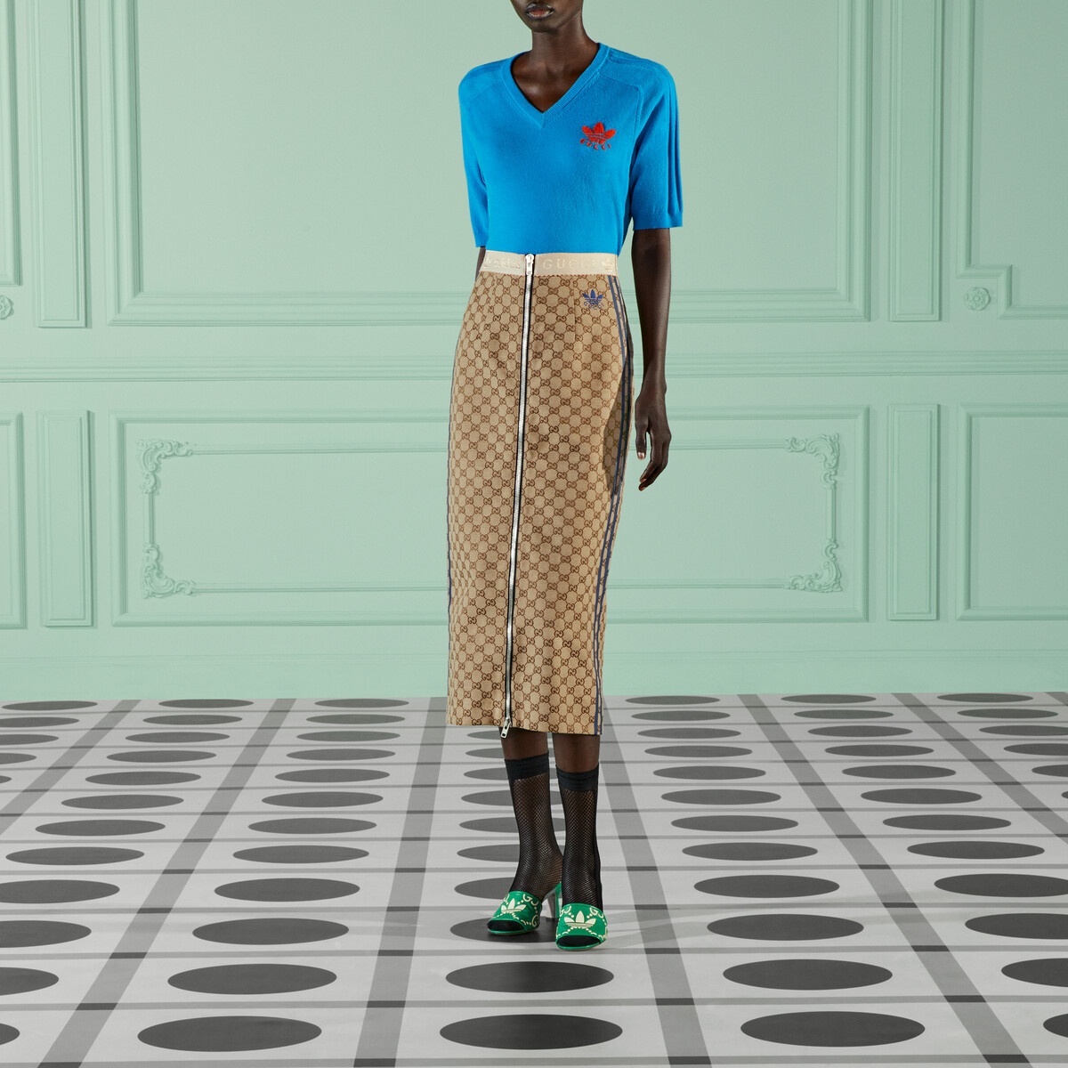 adidas x Gucci GG canvas skirt - 6