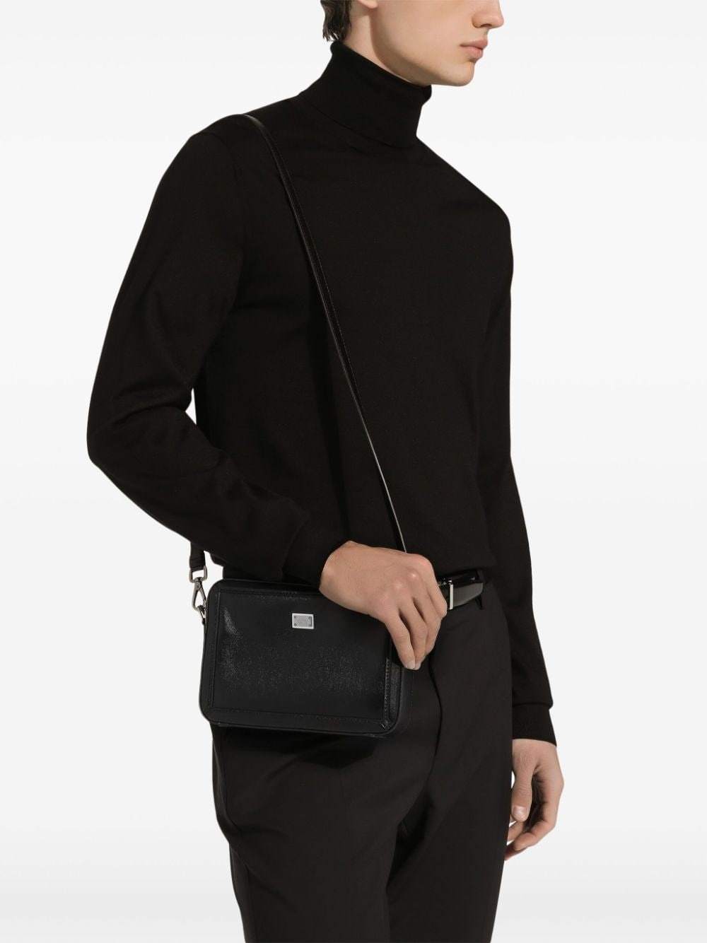 logo-plaque crossbody bag - 2