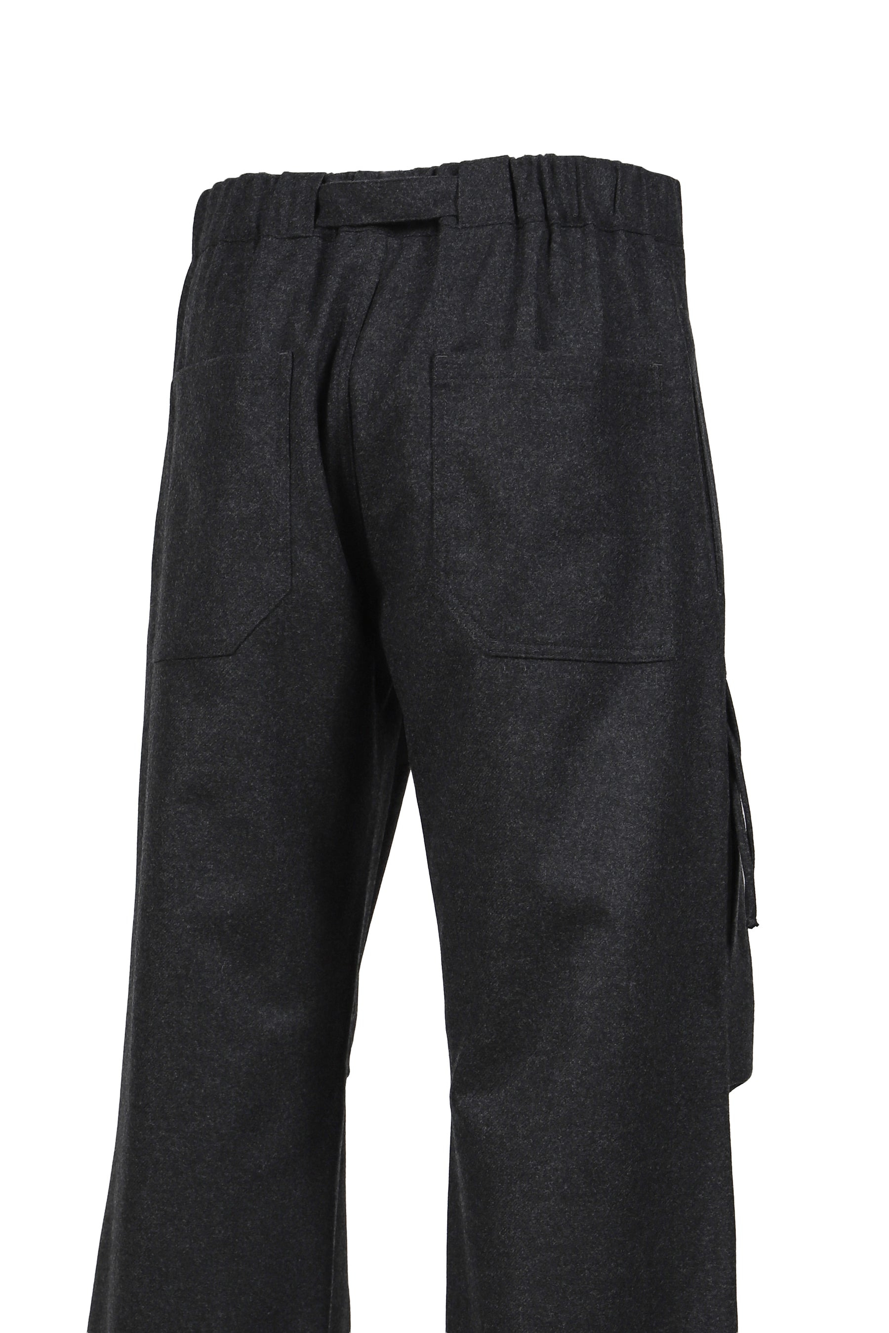 JORDAN - WOOL RELAX FIT TROUSERS / DARK GRY - 5