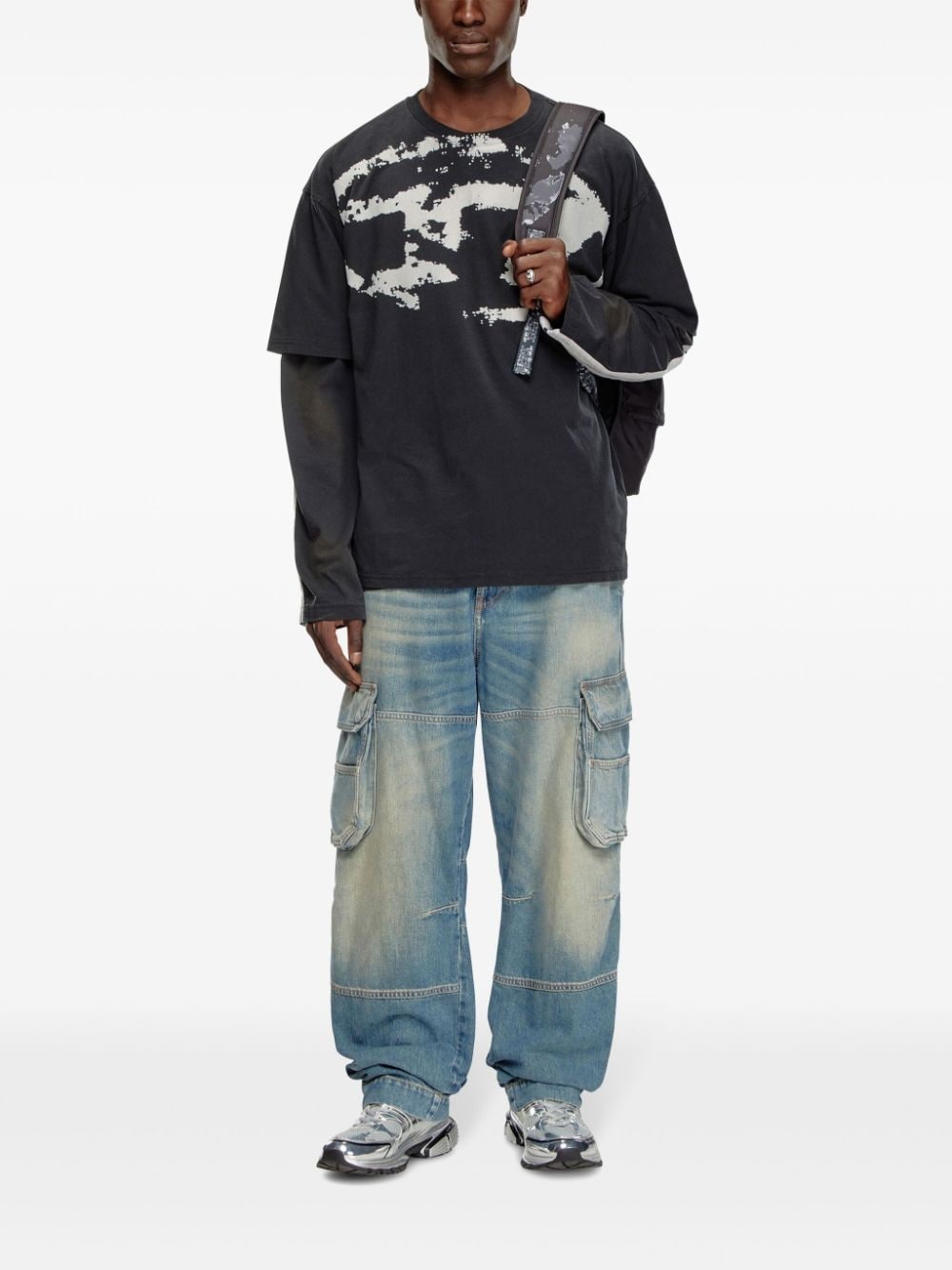 T-Boxt flocked-logo T-shirt - 2