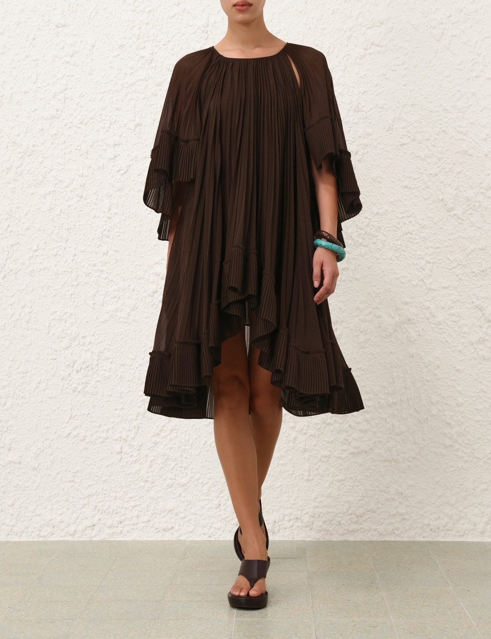 ILLUMINATE PLEATED CAPE MINI - 2