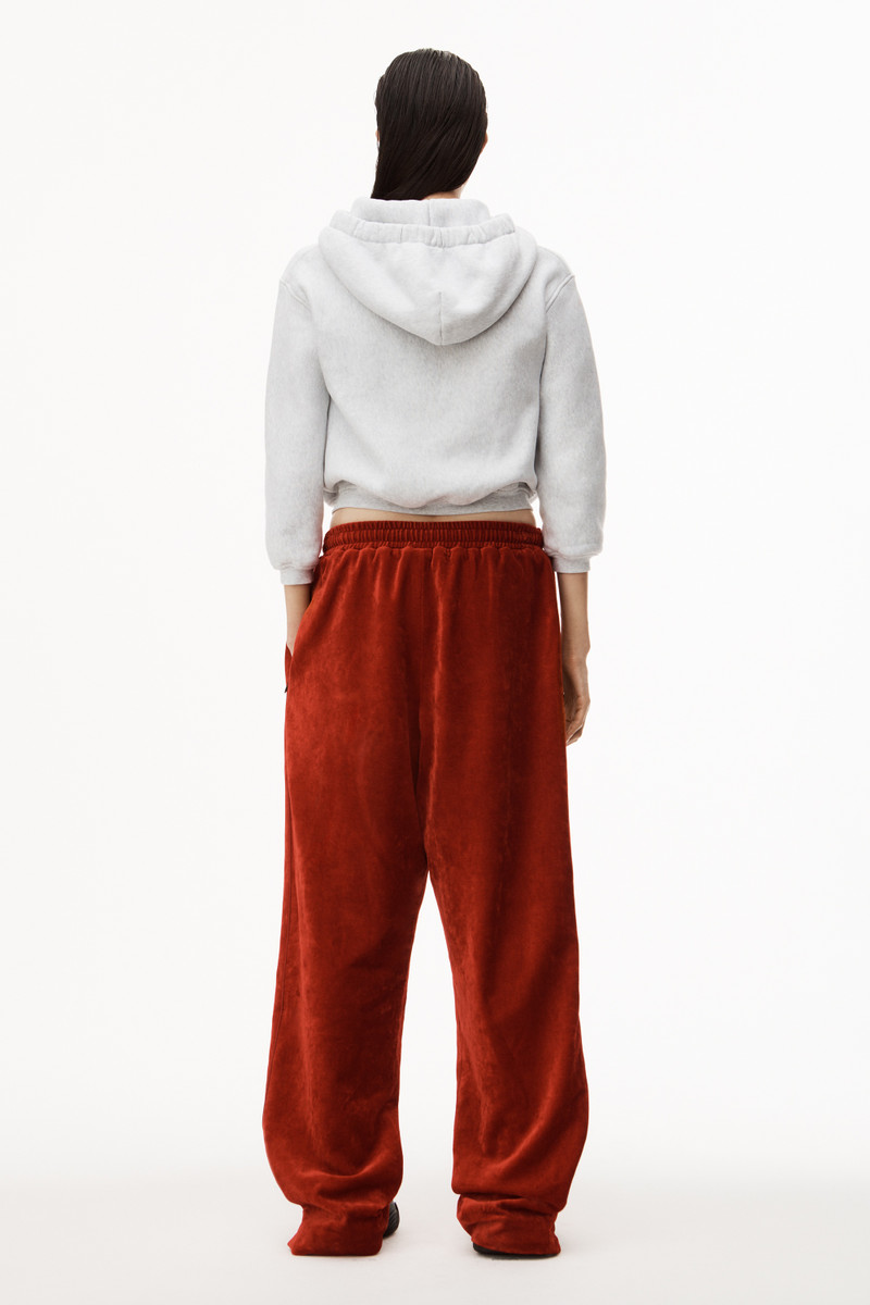 APPLE LOGO SHRUNKEN HOODIE IN TERRY 4