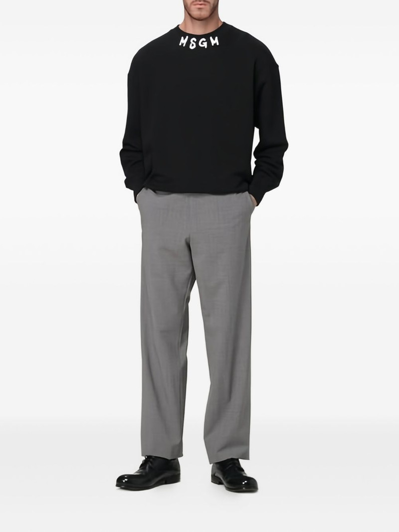 MSGM logo-patch trousers outlook