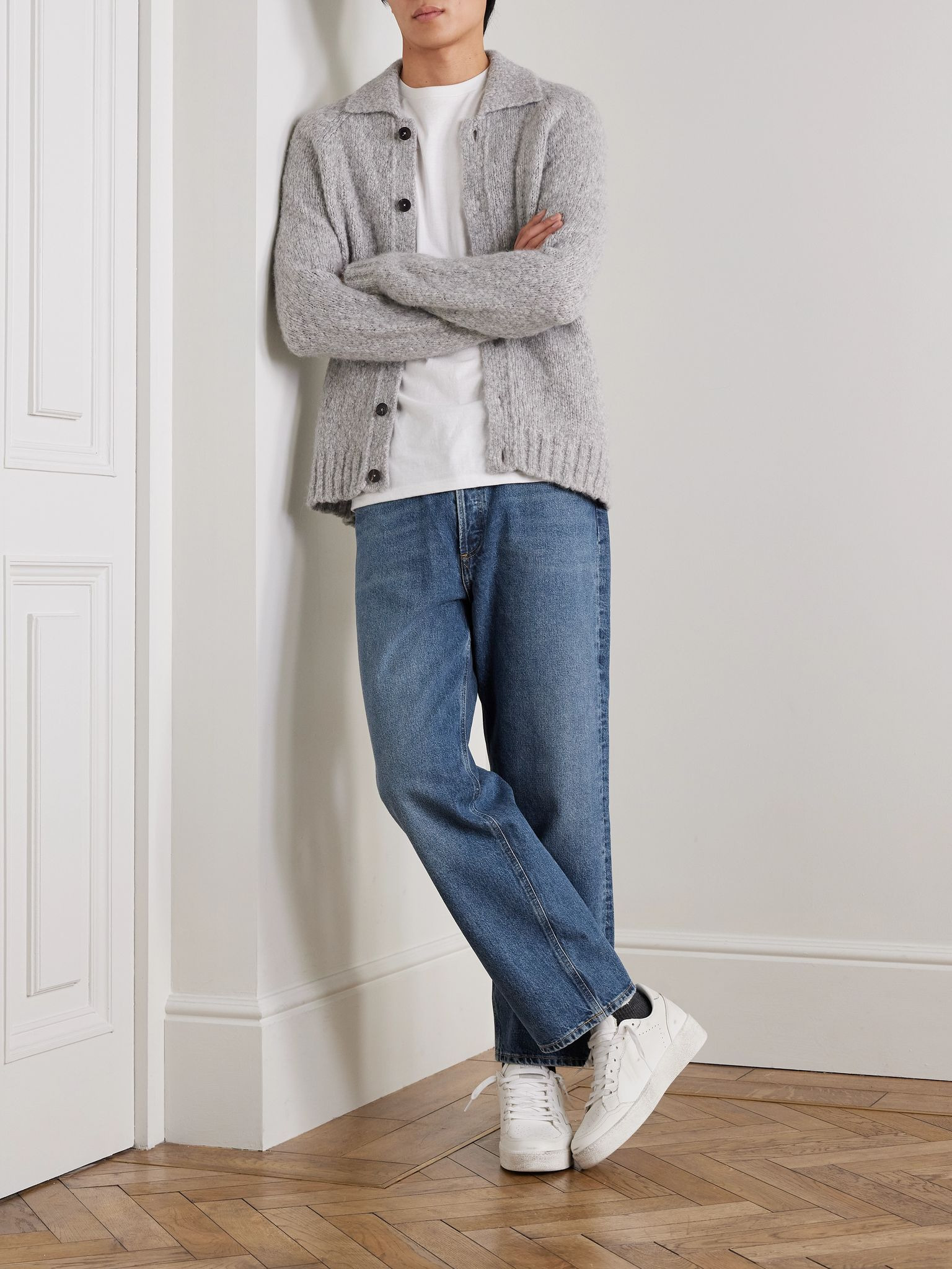 90's Straight-Leg Distressed Jeans Blue - 2