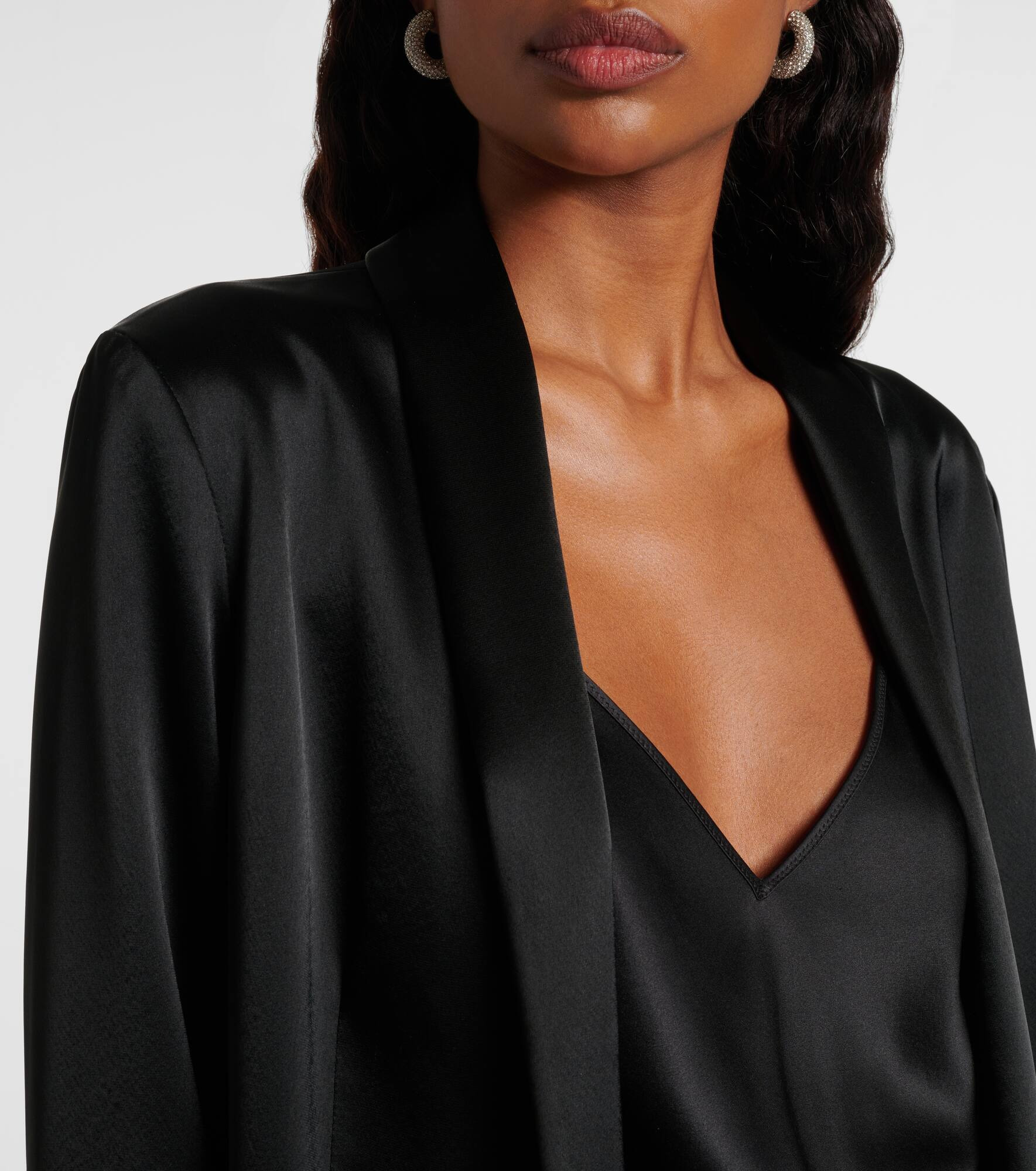 Julianne satin blazer - 4