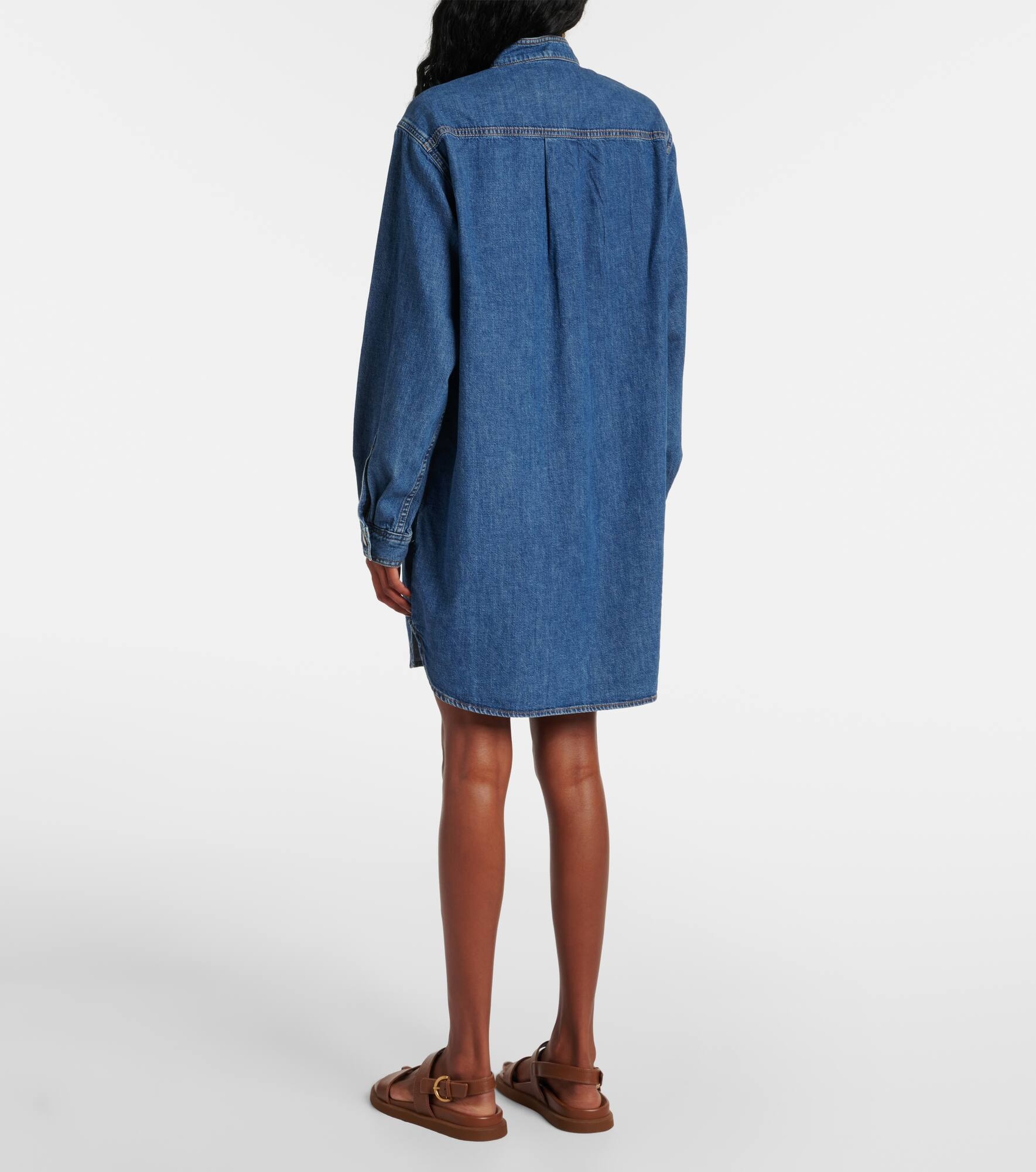 Double Pocket denim shirt dress - 3