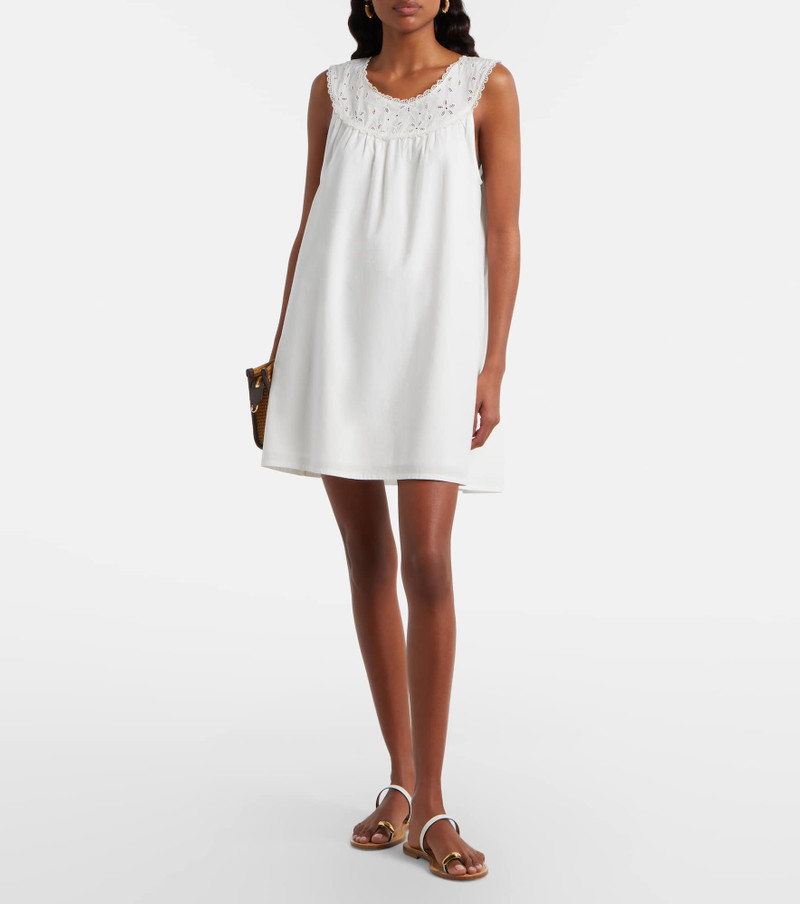 POSSE Salma embroidered cotton minidress outlook