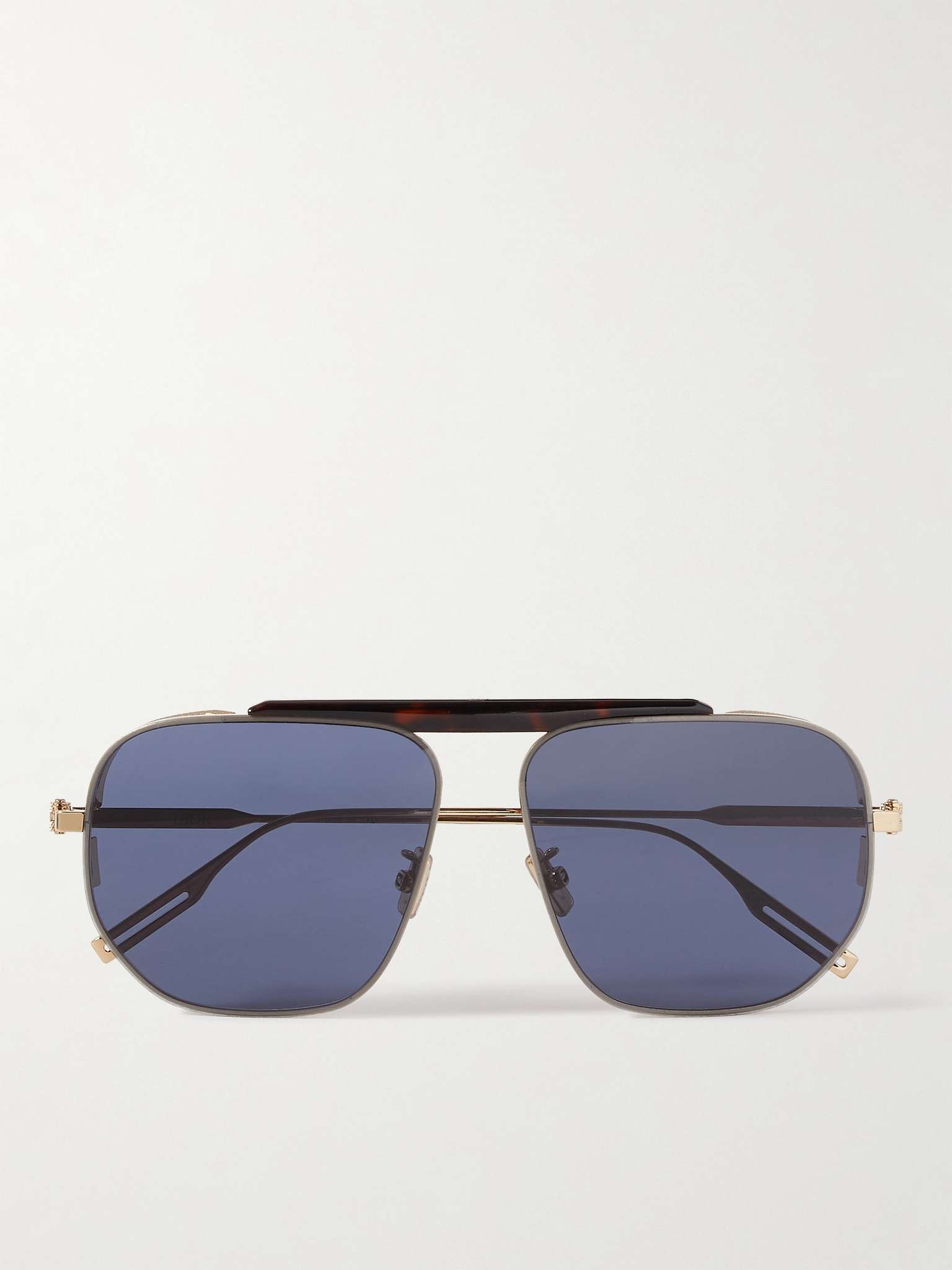 NeoDior NU Aviator-Style Tortoiseshell Acetate and Gold-Tone Sunglasses - 1