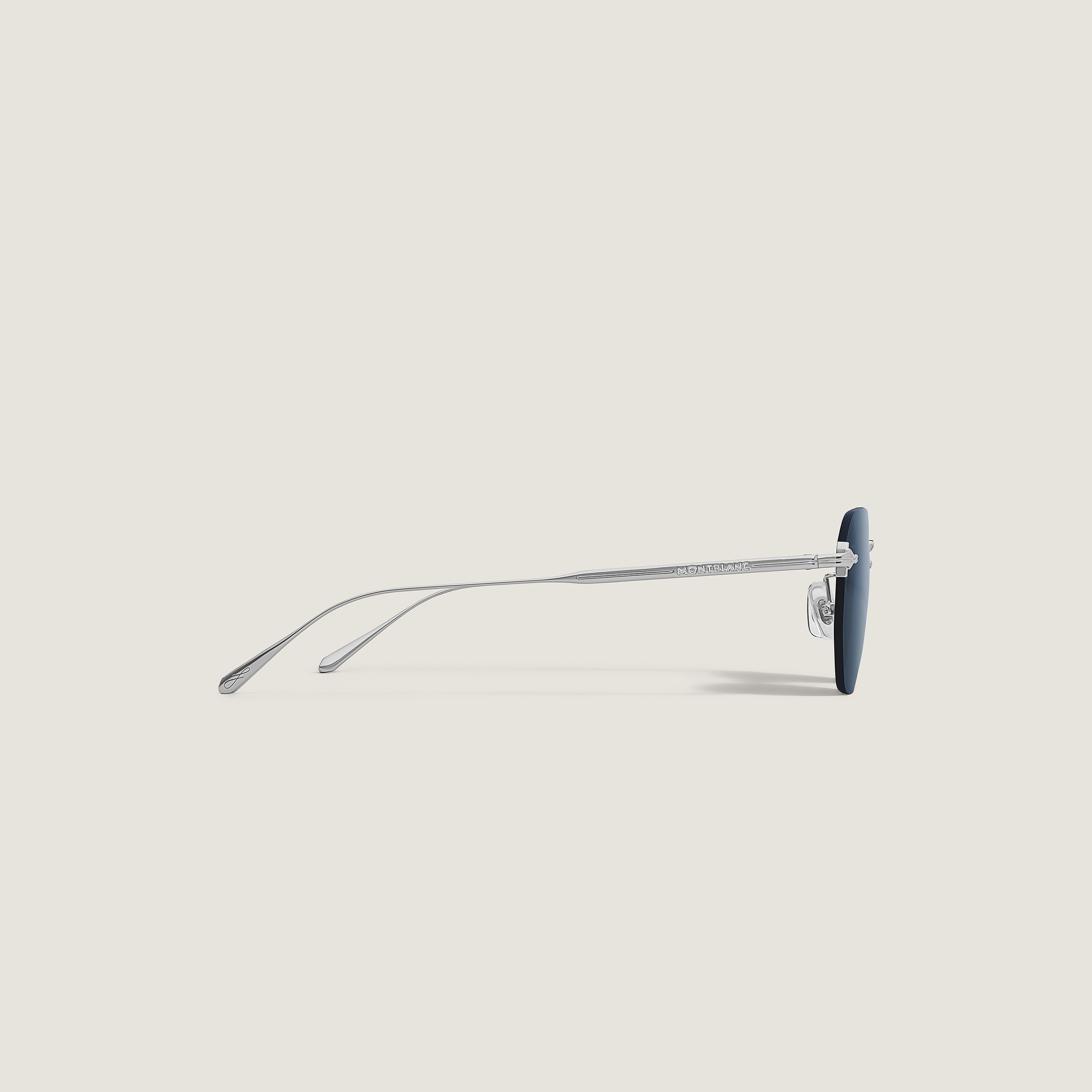 Round Sunglasses with Silver Coloured Metal Frame - 2