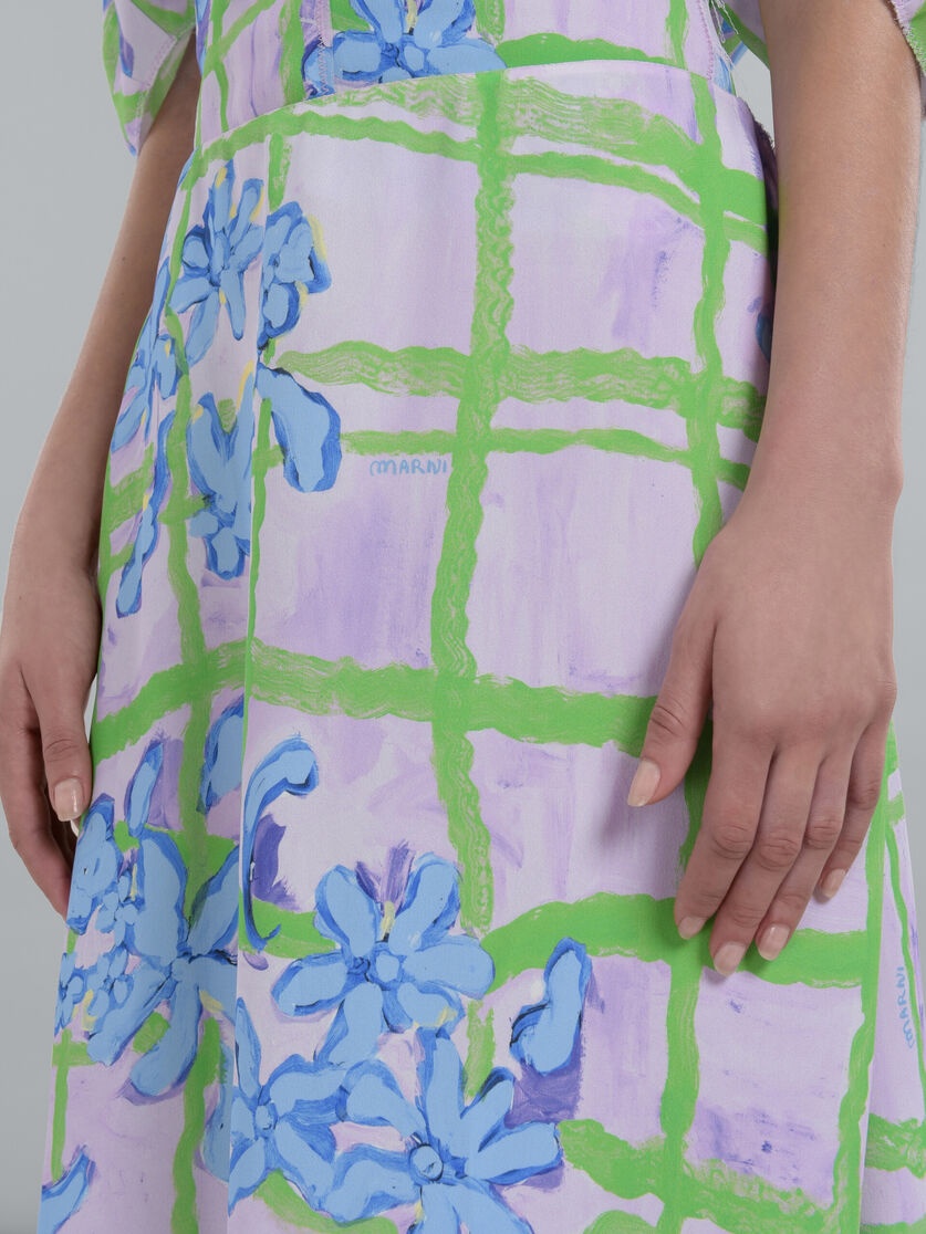 PRINTED CADY SKIRT - 4