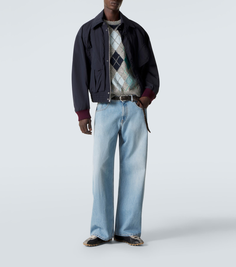 ERL Argyle wool and cotton-blend sweater outlook