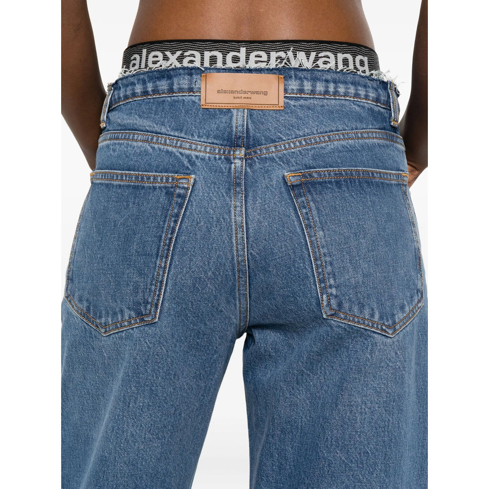 Alexander Wang Blue Denim - Straight-Leg Jeans Women - 4