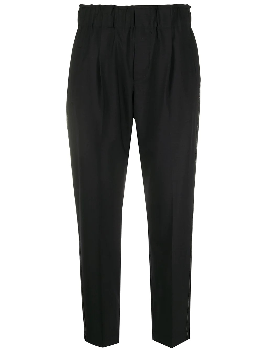 high-waisted tapered trousers - 1