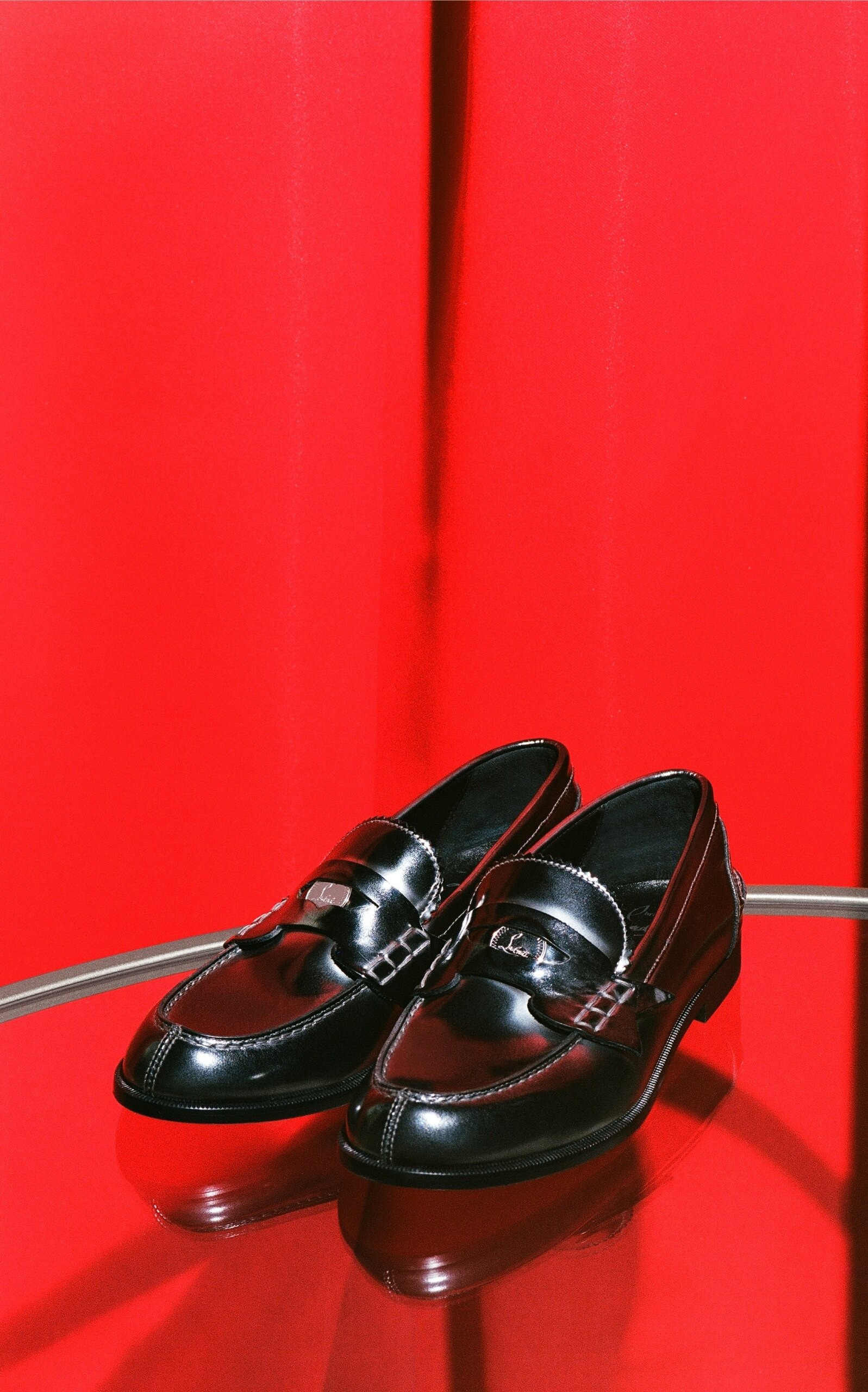 Donna Burnished Leather Penny Loafers silver - 2