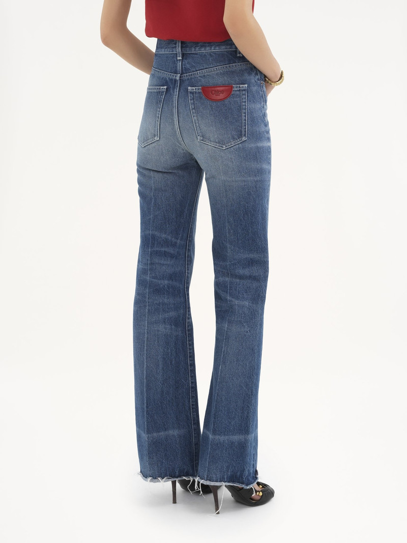 HIGH-RISE BOOTCUT JEANS IN DENIM 5