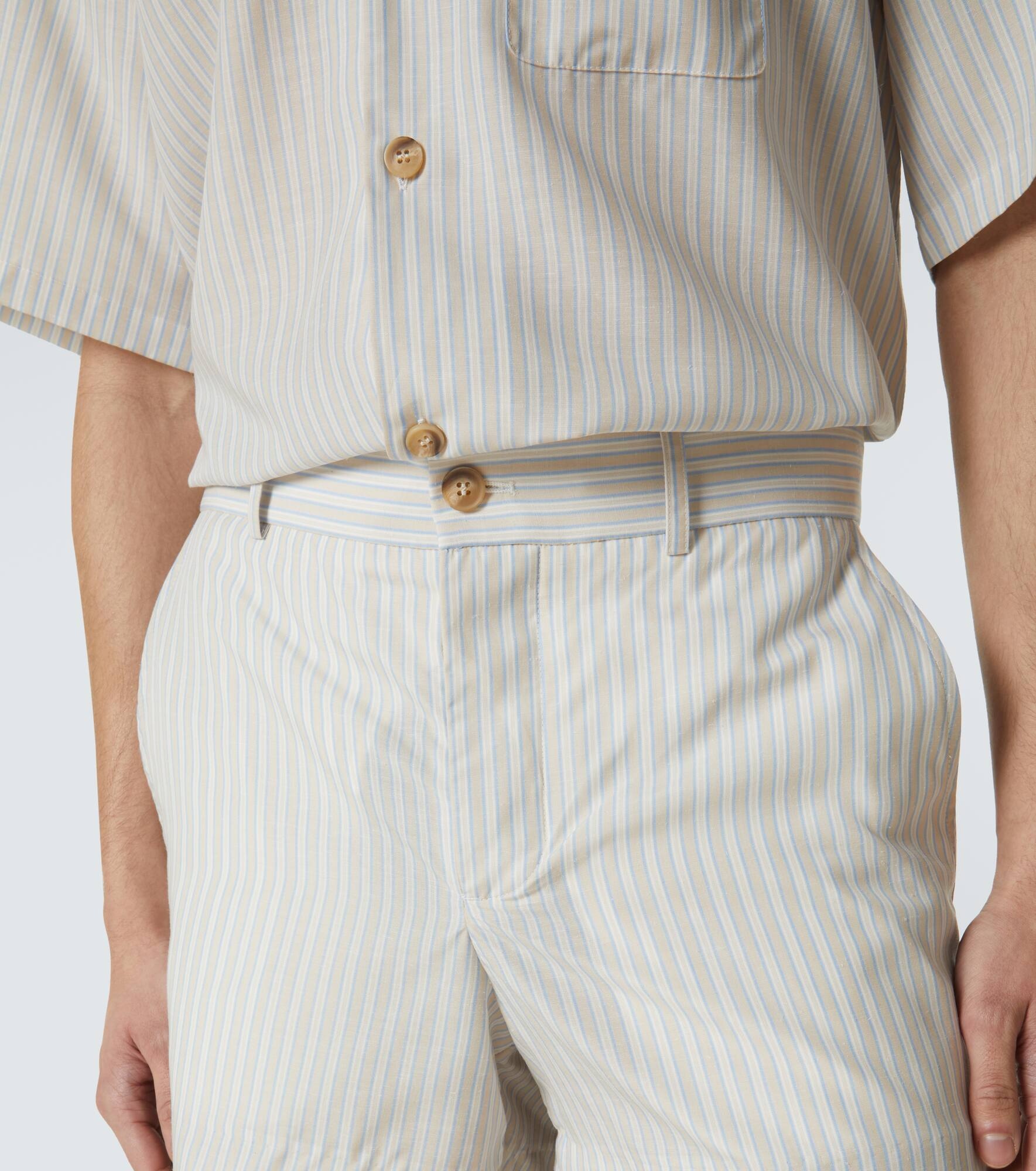 '70s striped shorts - 5