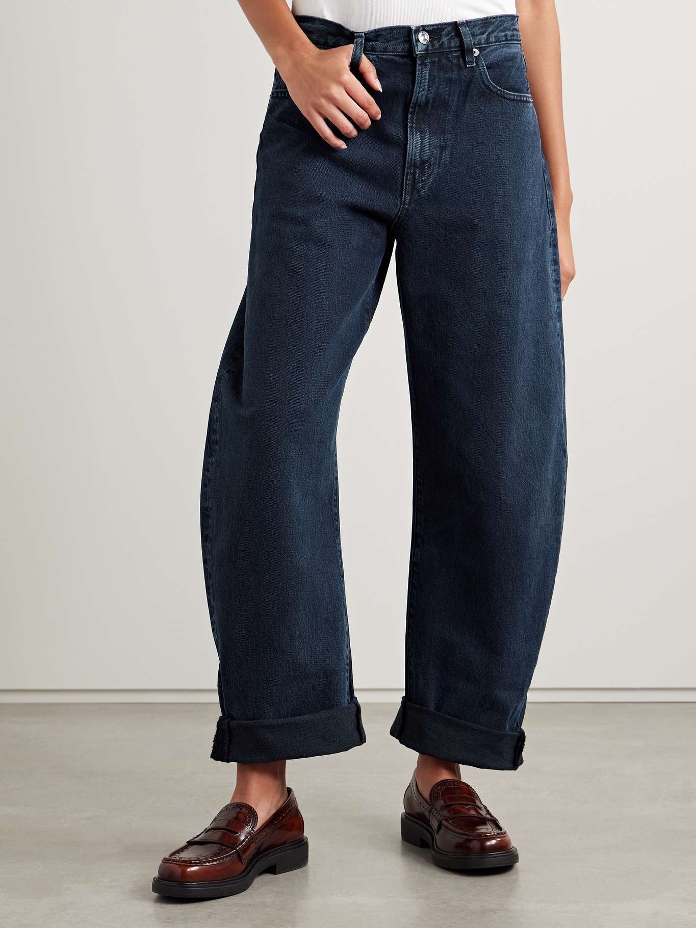 The Bubble high-rise barrel-leg jeans - 7