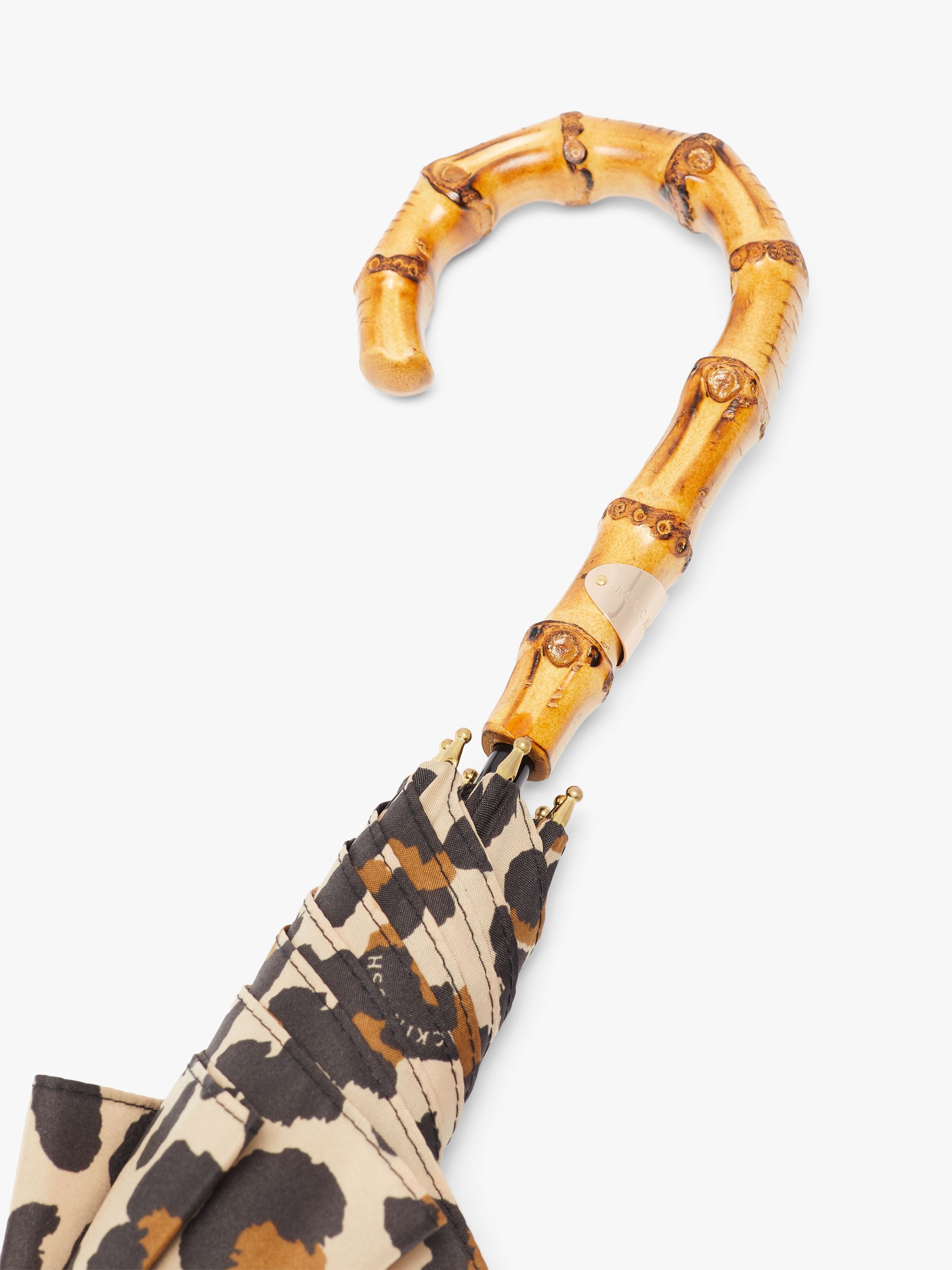HERIOT LEOPARD WHANGEE HANDLE STICK UMBRELLA | ACC-030 - 3