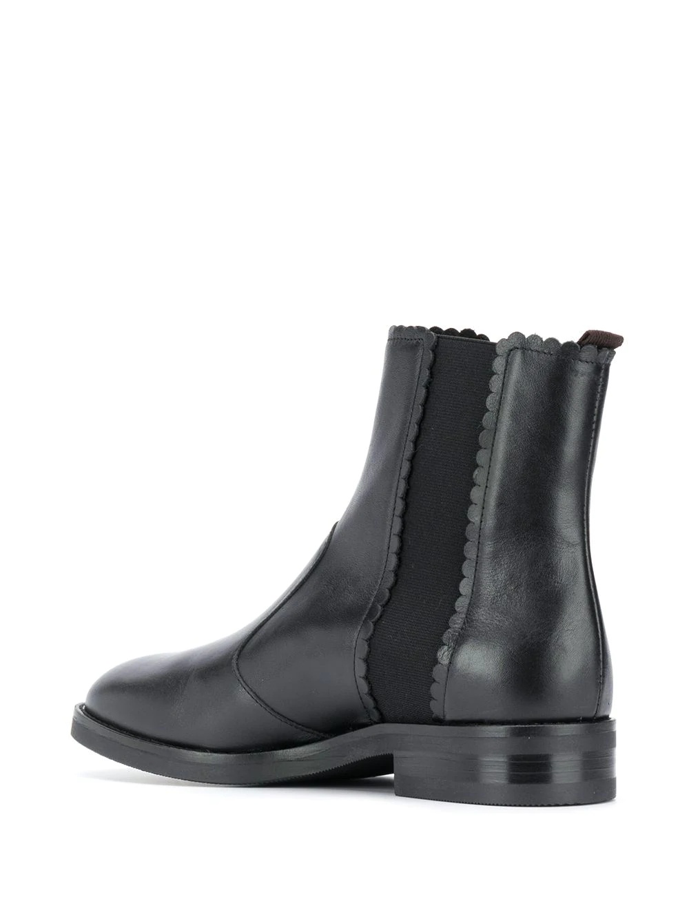 scallop-edge chelsea boots - 3