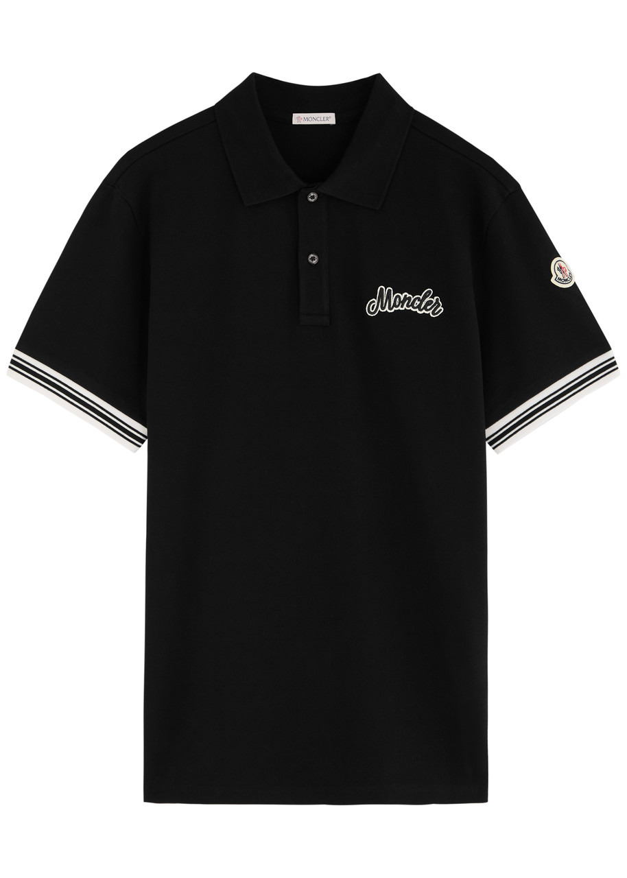 Moncler Logo-embroidered Cotton Polo Shirt - 1