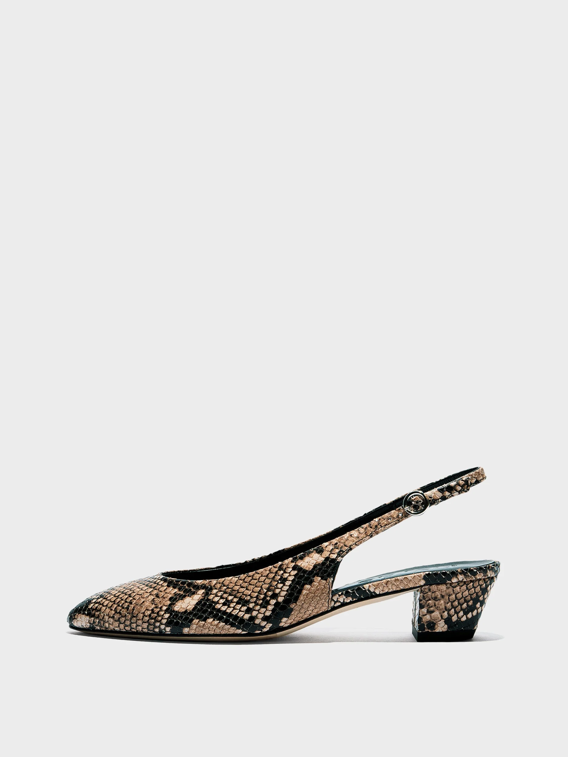 Celeste Snake Print Pumps - 1