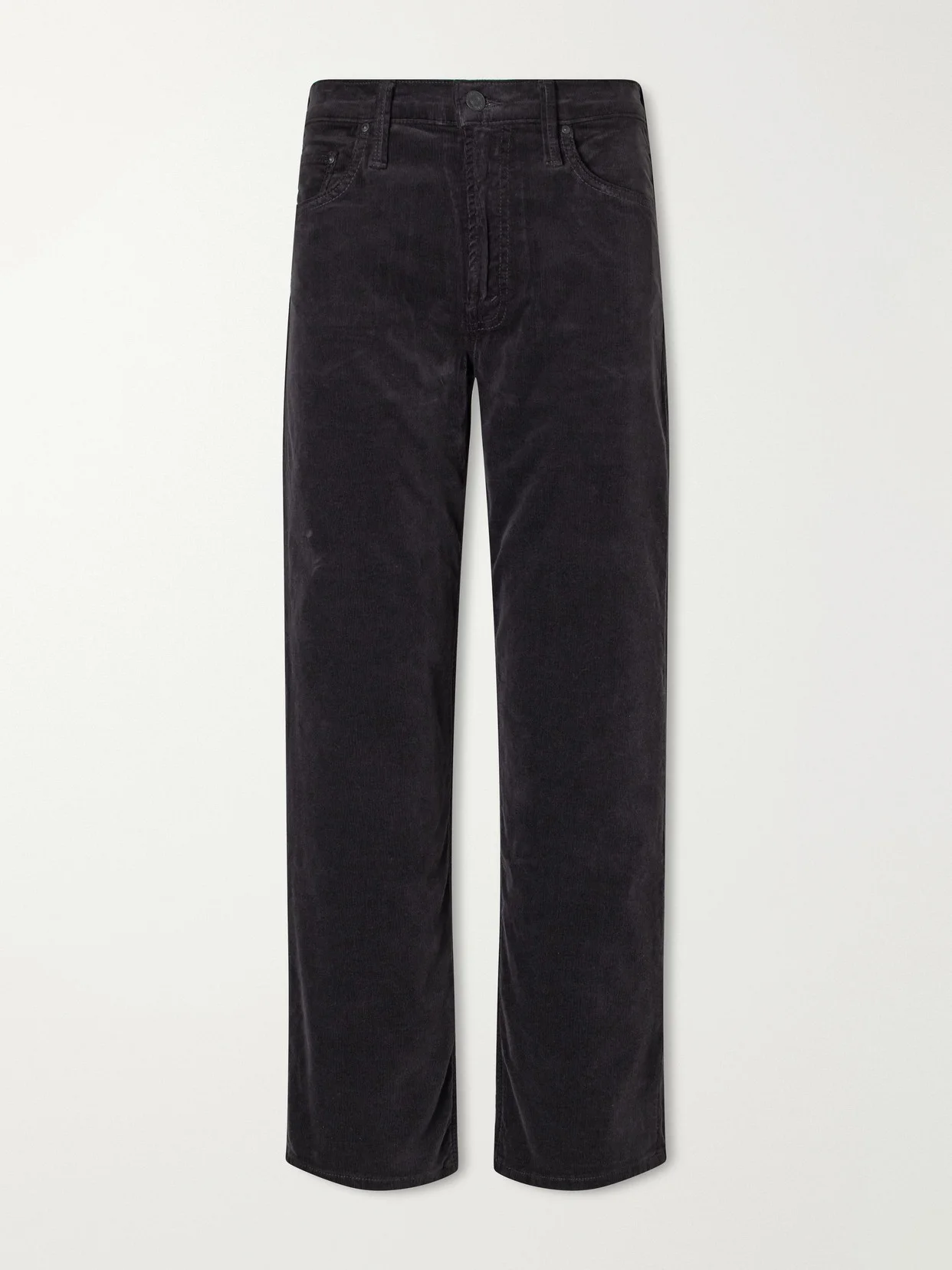 The Newbie Ankle Cotton-blend Corduroy Mid-waist Straight-leg Pants - 1