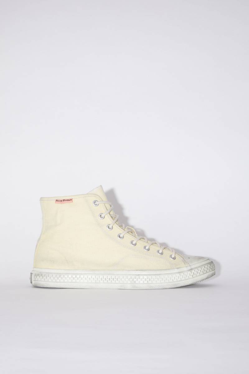 High top sneakers - Pale yellow/off white 1