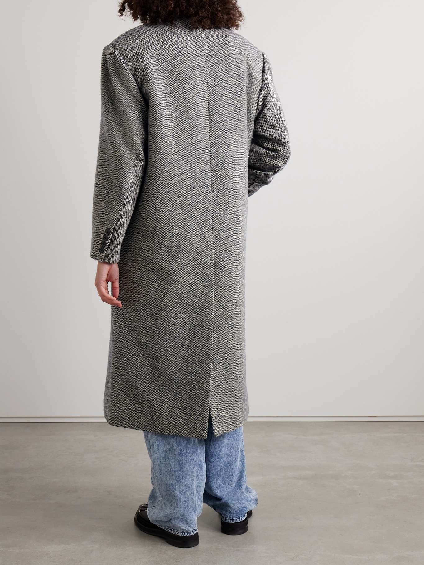 Lexana double-breasted wool-blend coat - 4