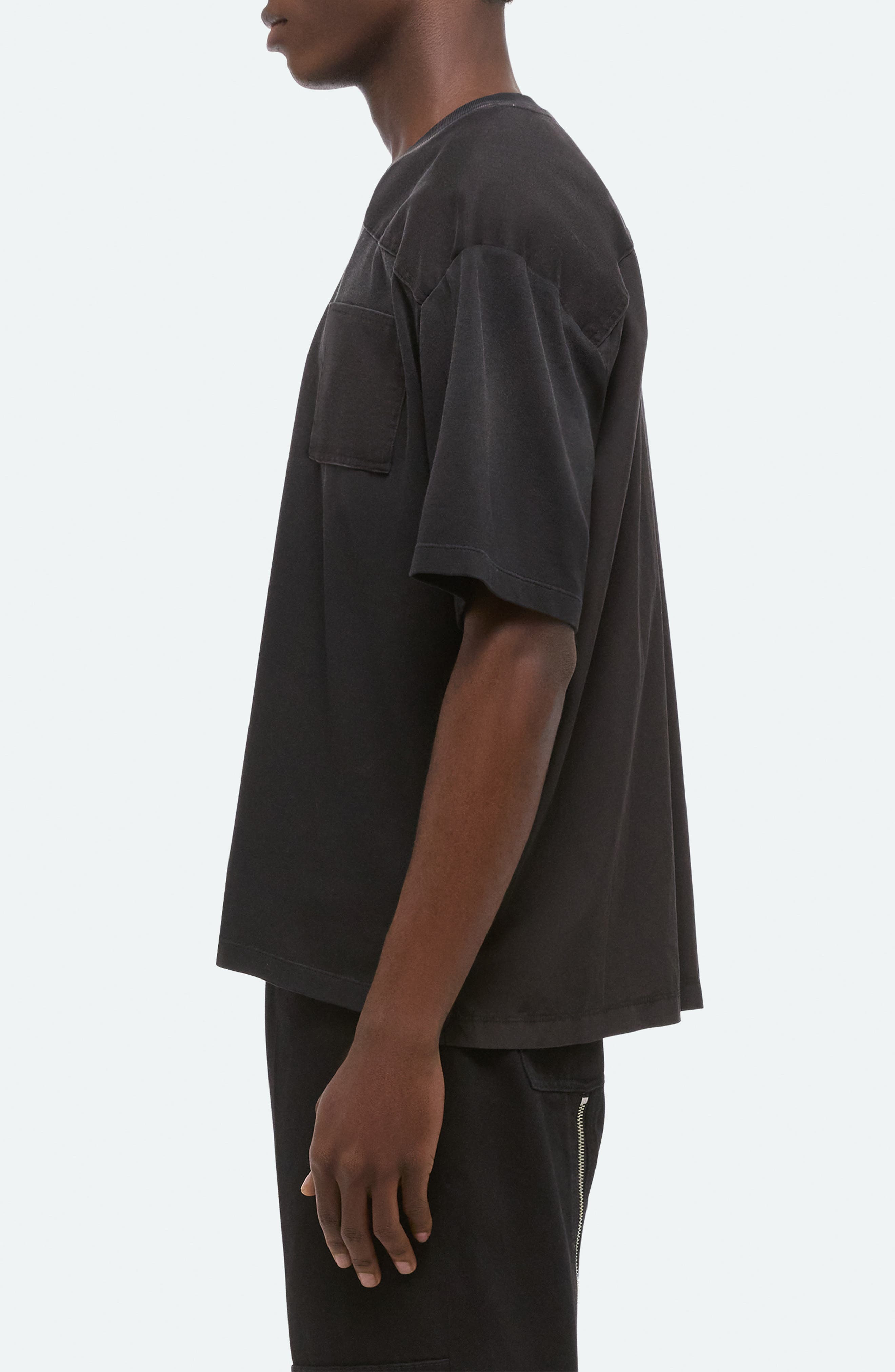 Helmut Lang Patch Cotton T-Shirt in Black at Nordstrom - 3