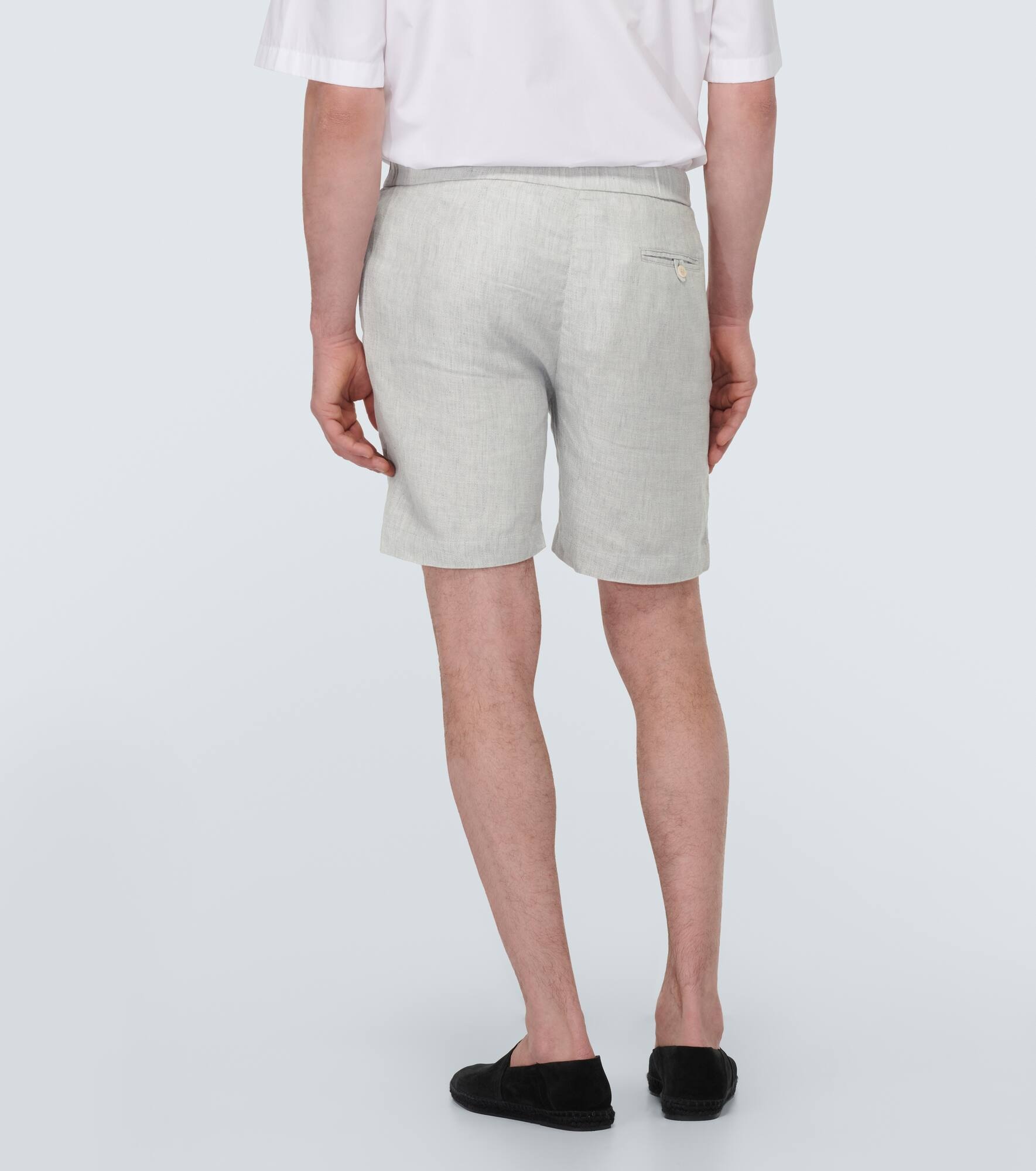 Felipe linen and cotton shorts - 4