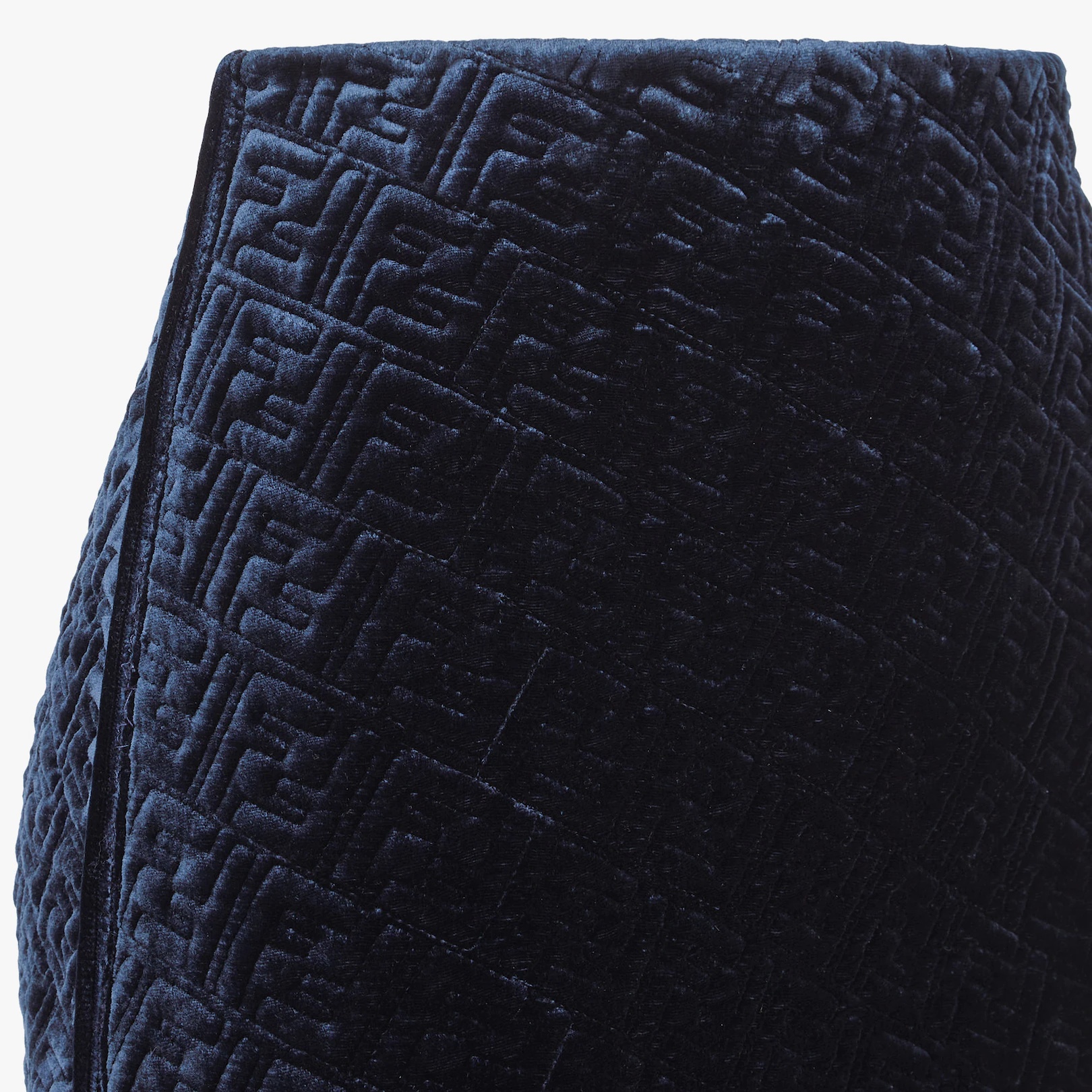 Blue velvet skirt - 3