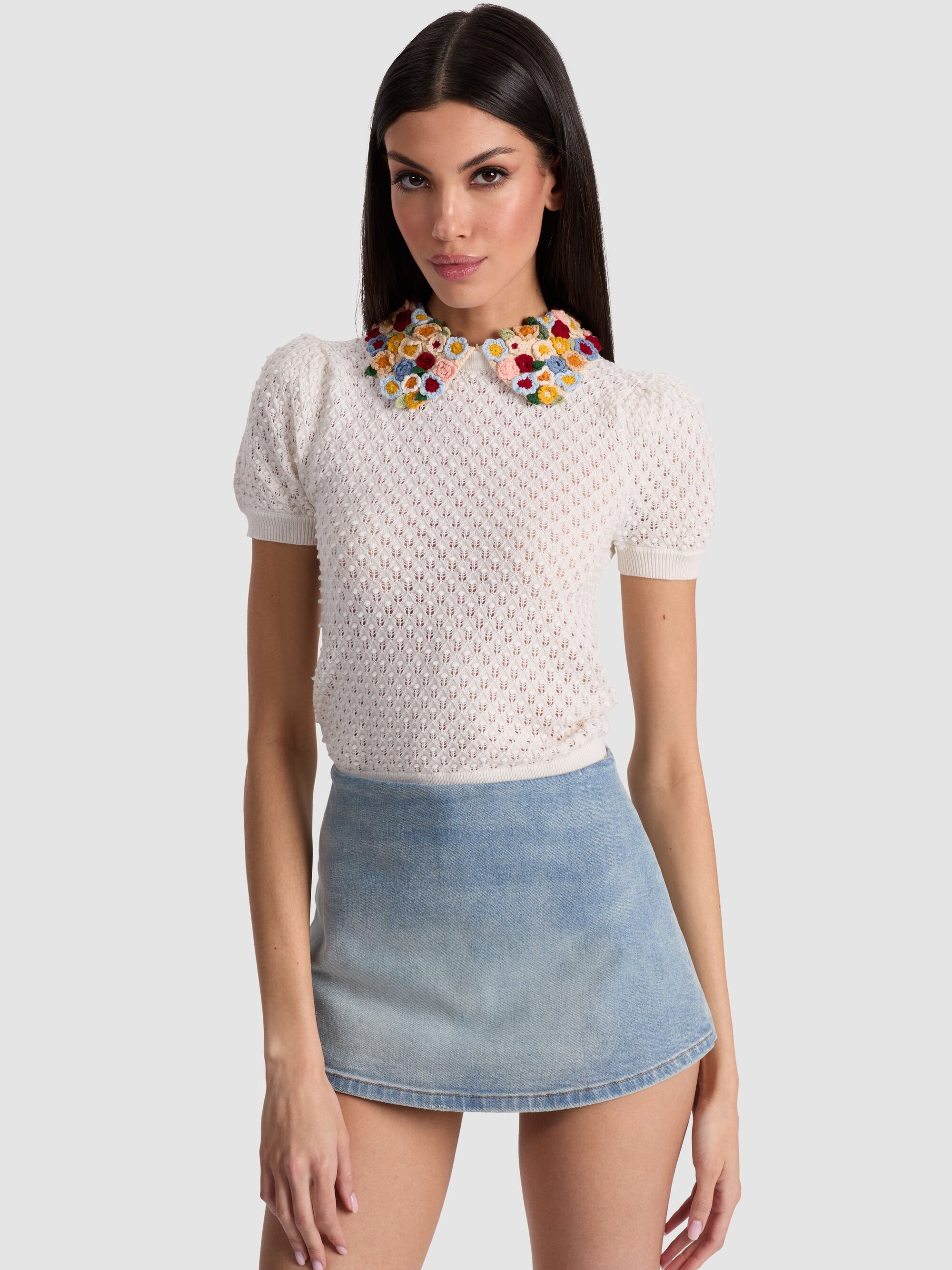 CHASE PUFF SLEEVE SWEATER - 2