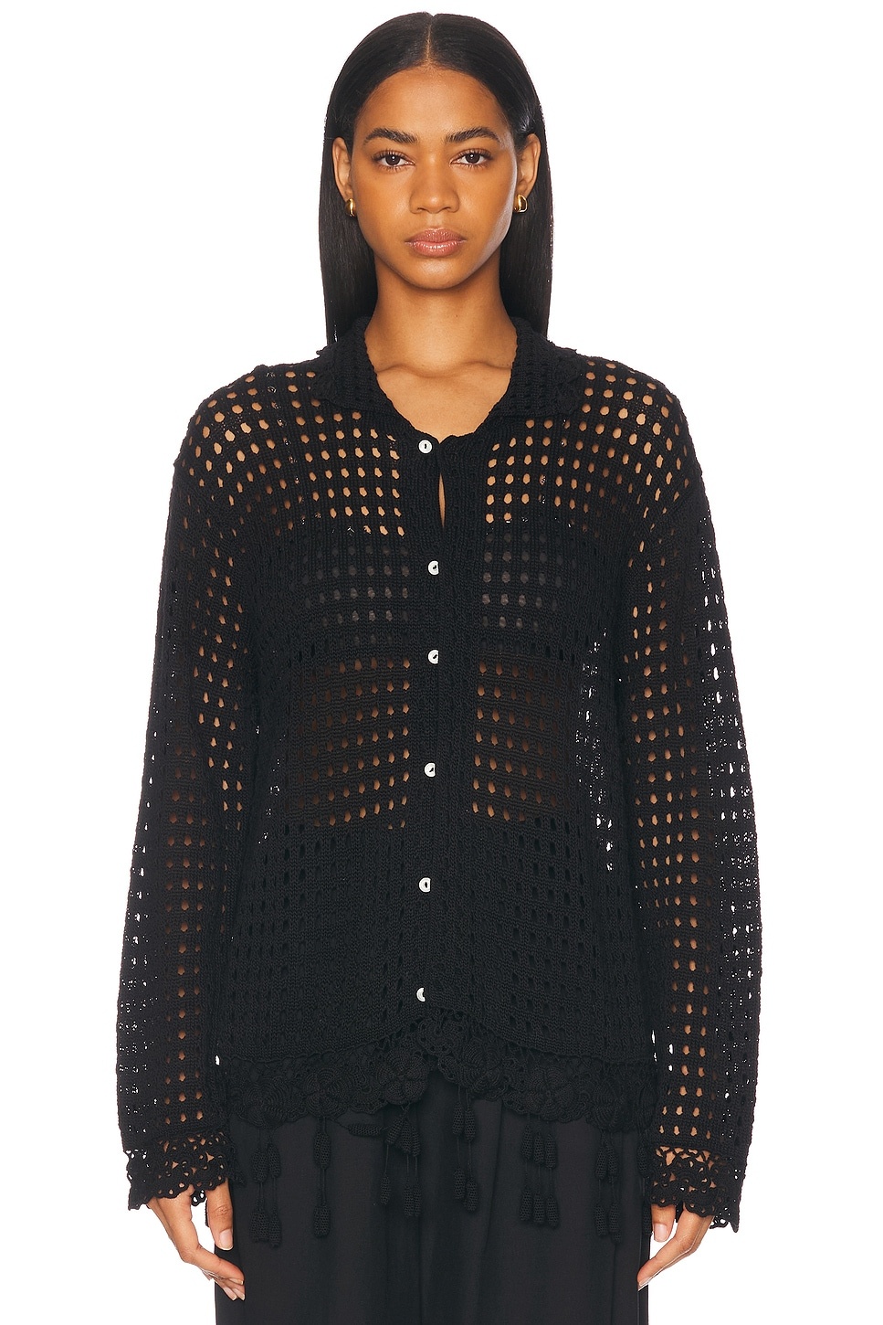 Blossom Crochet Shirt - 2