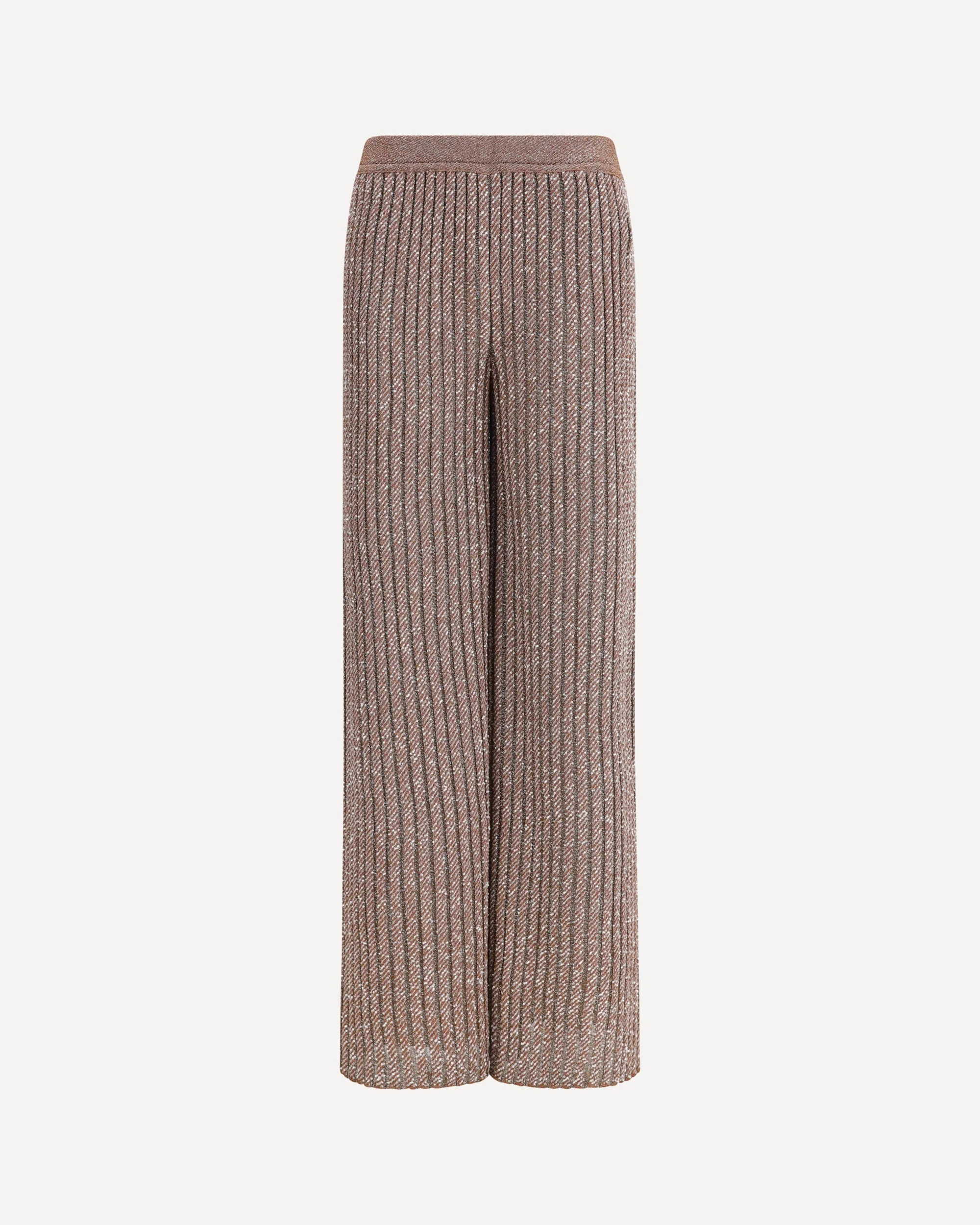 Tailored Pants in lamé viscose with sequins - 1