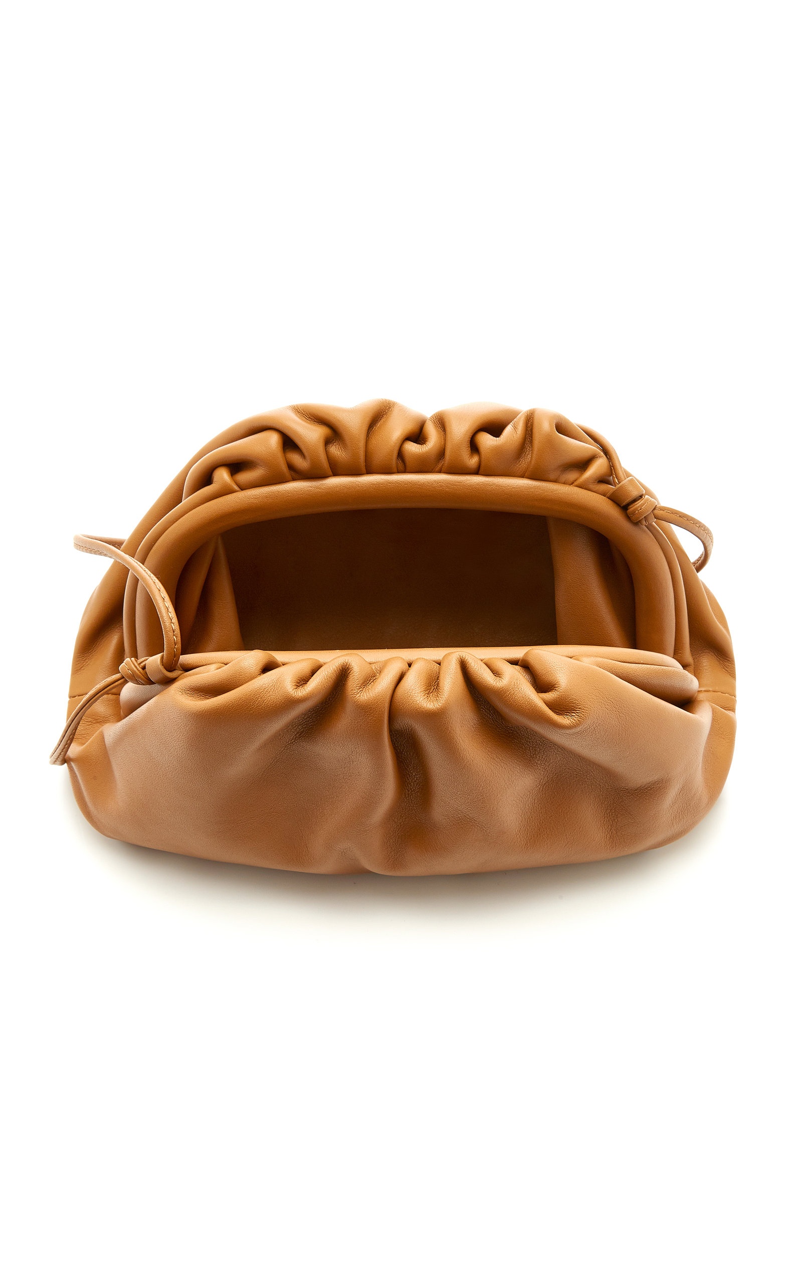 The Mini Pouch Leather Clutch brown - 4