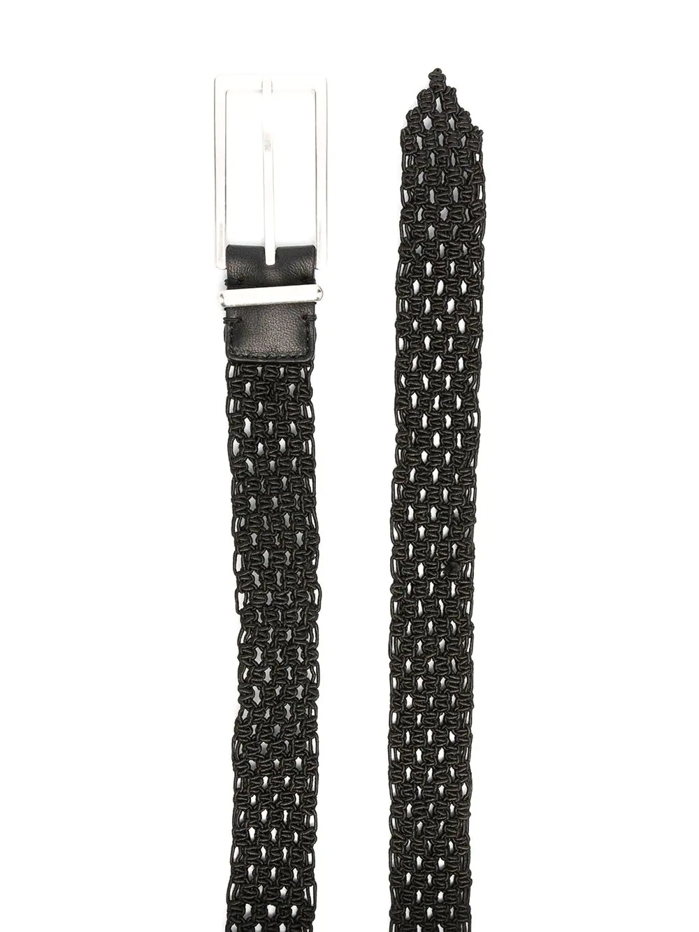 macramé leather belt - 2