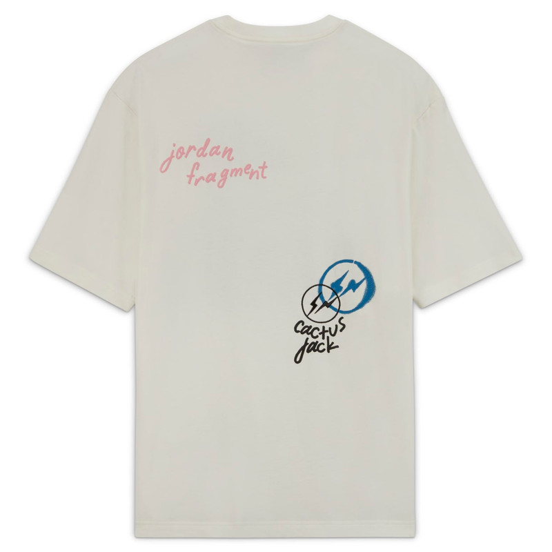 Jordan Air Jordan x Travis Scott x Fragment Design T-Shirt 'White Blue' DJ0620-133 outlook