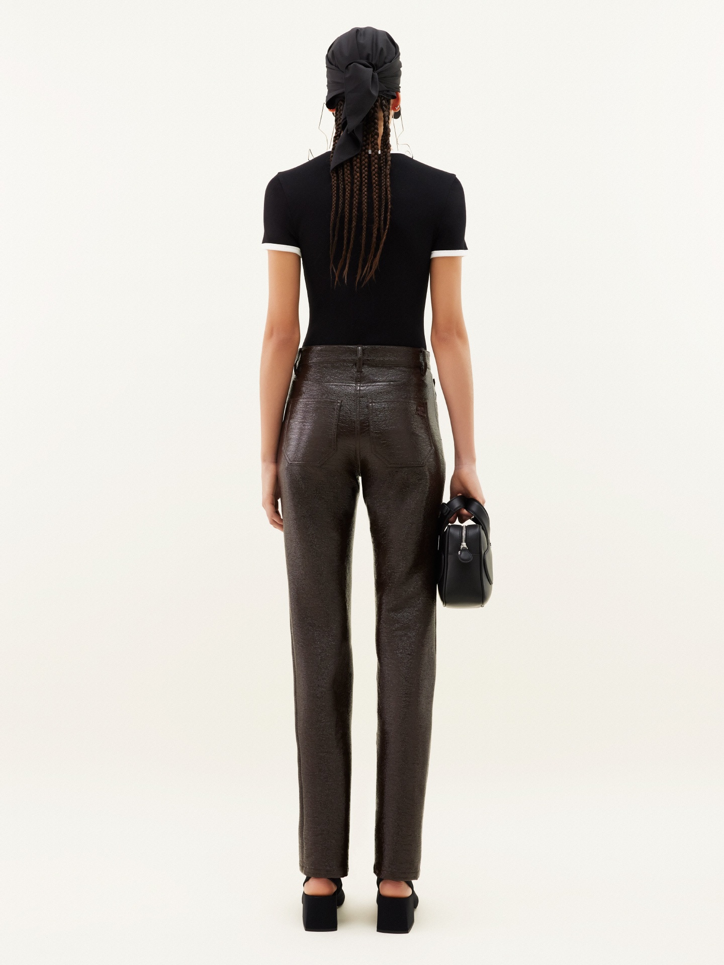 VINYL 5 POCKETS TROUSERS - 4