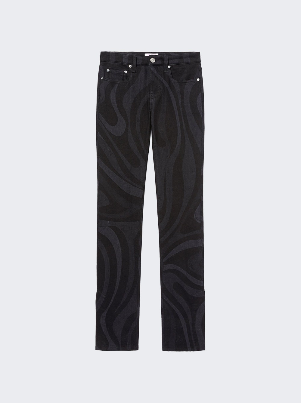 Straight Leg Jeans Black - 1