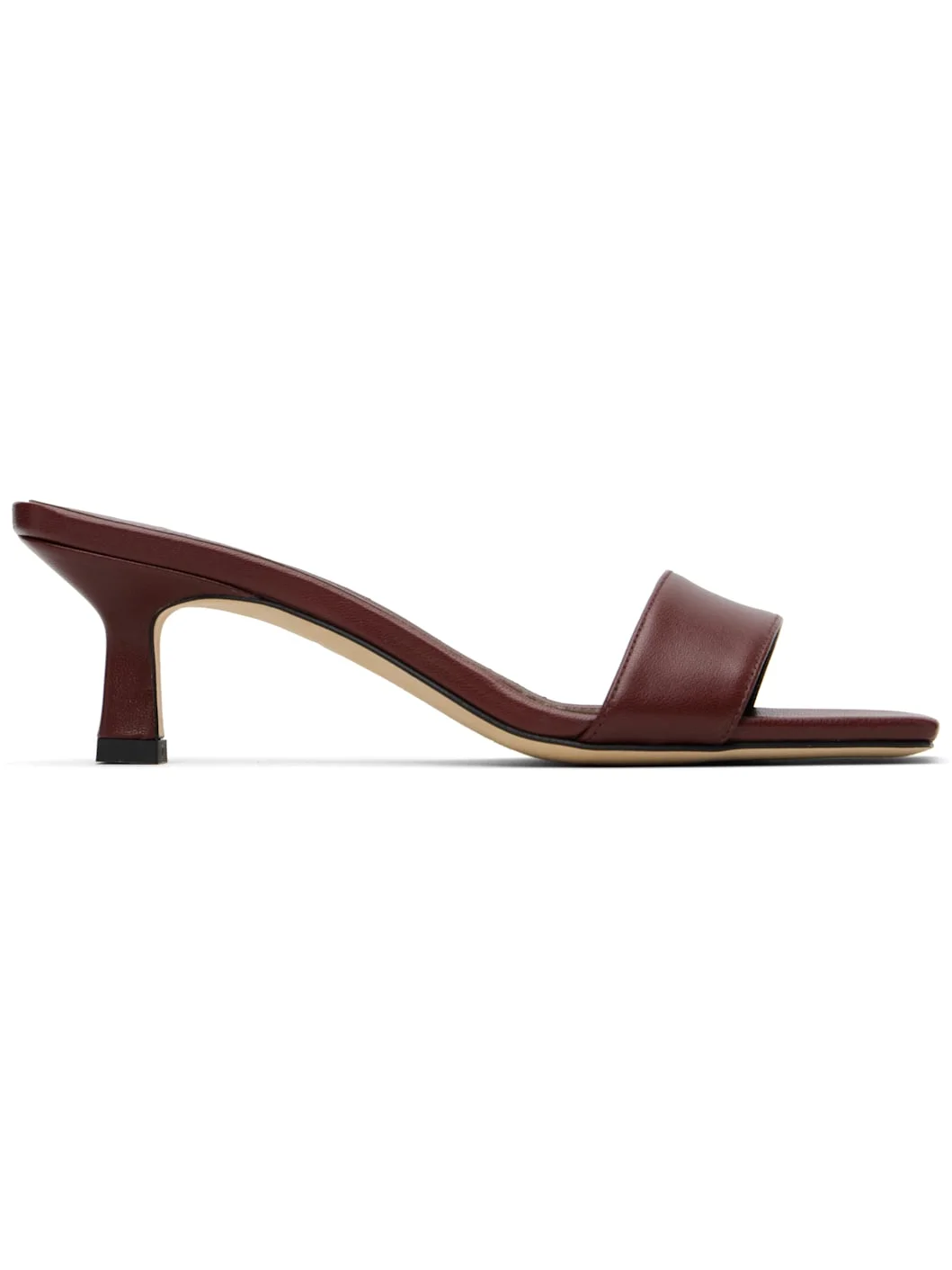Burgundy Gilly Heeled Sandals - 1