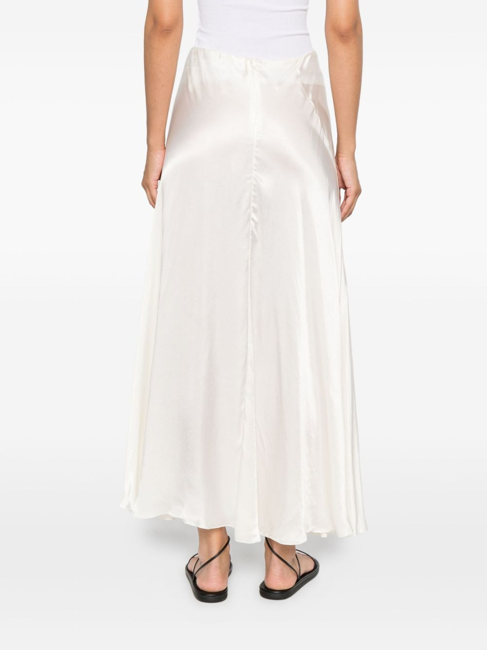 asymmetrical silk skirt - 4