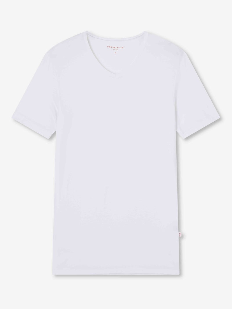 Men's Underwear V-Neck T-Shirt Alex Micro Modal Stretch White - 1