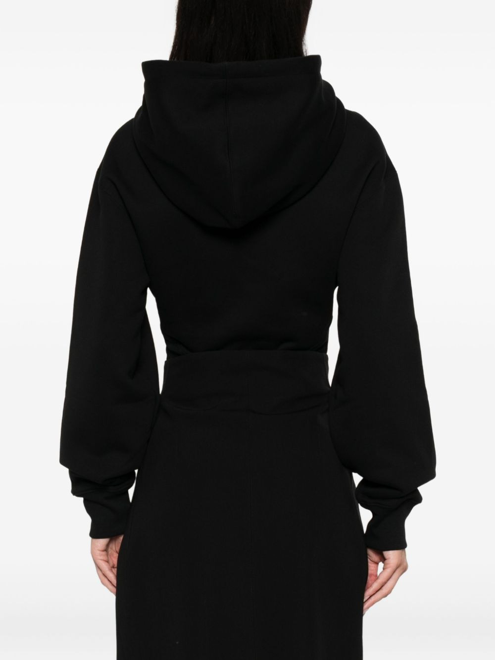 cotton hooded bodysuit - 4