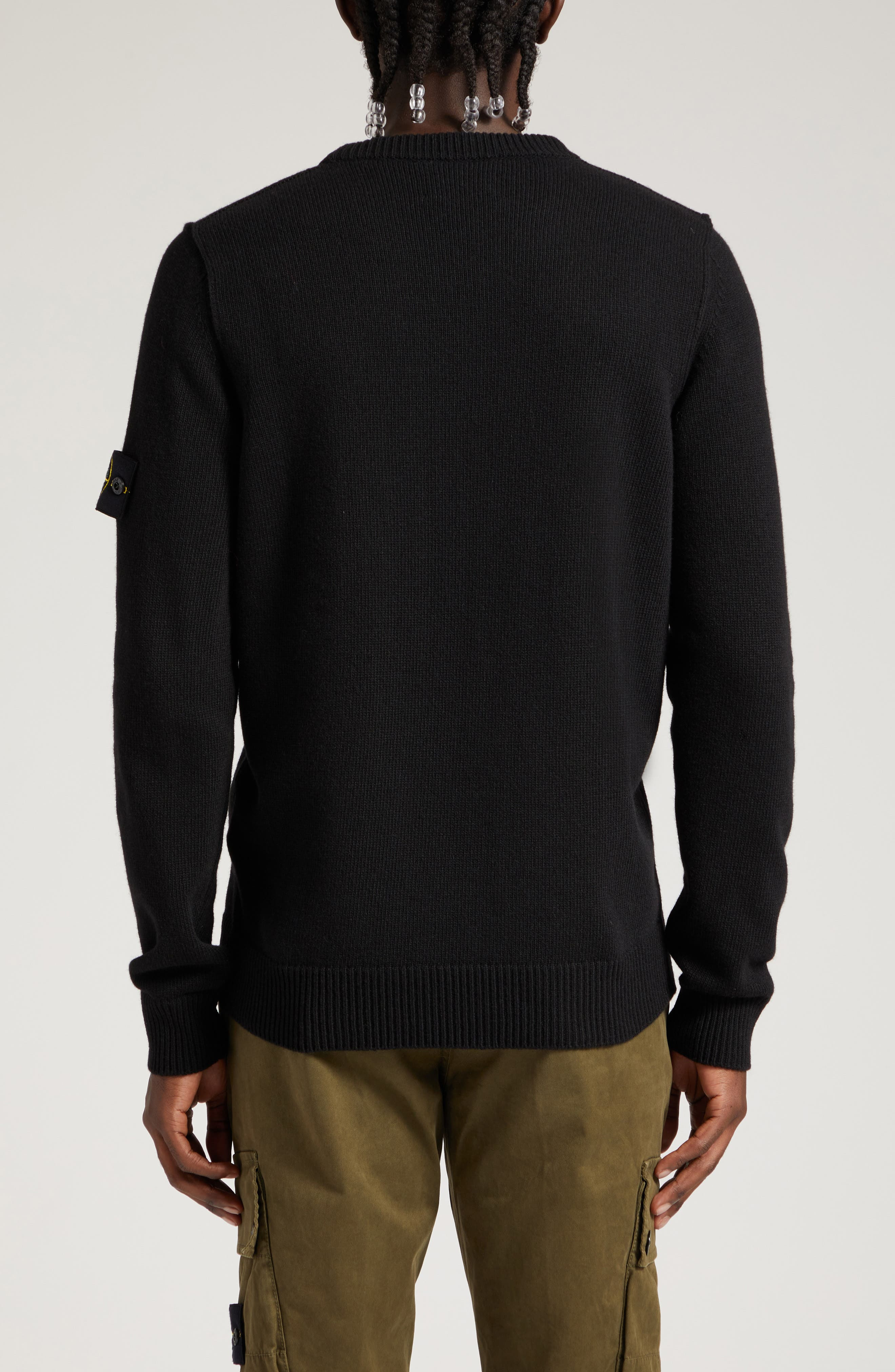 Crewneck Wool Blend Sweater - 2