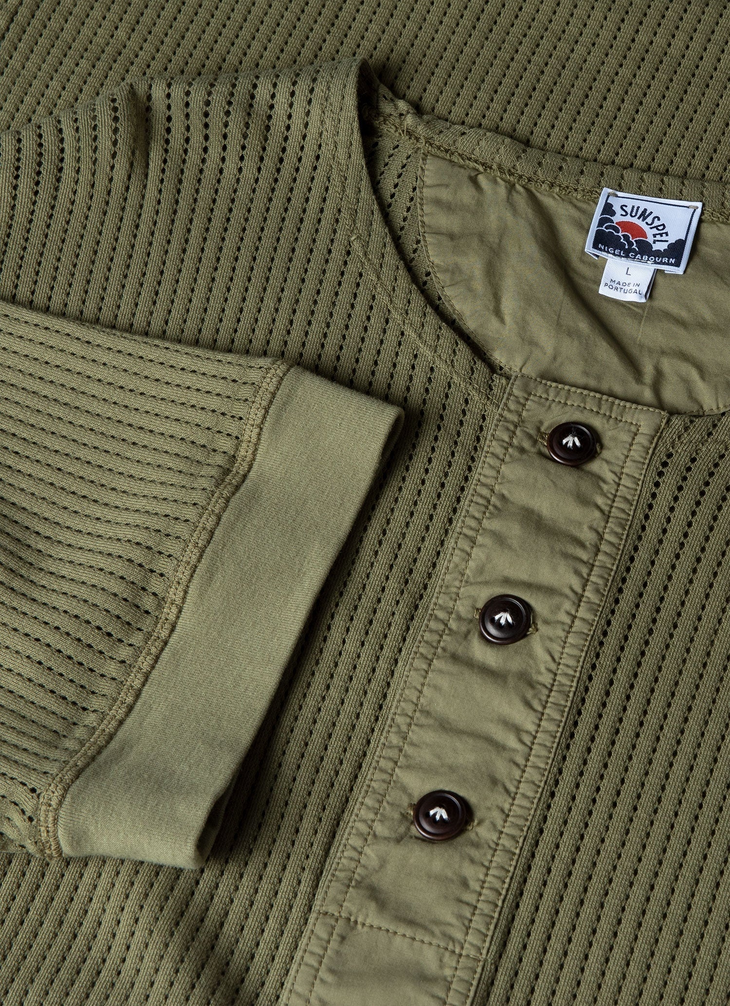 Sunspel Sunspel x Nigel Cabourn Mesh Henley | sunspel