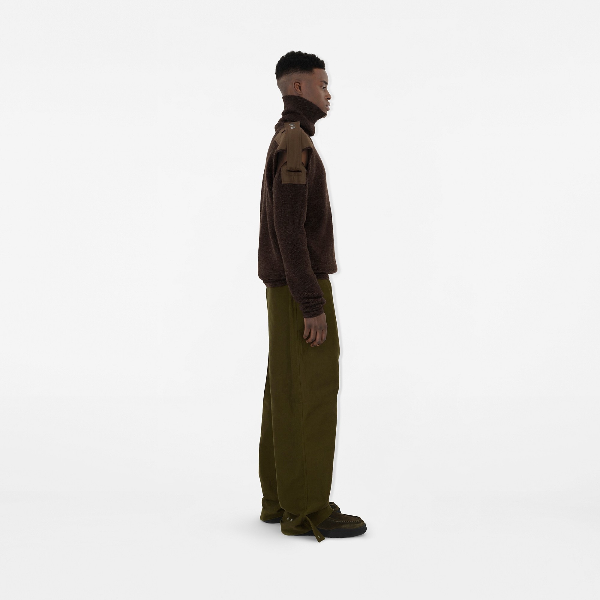 Detachable Sleeve Wool Sweater - 3