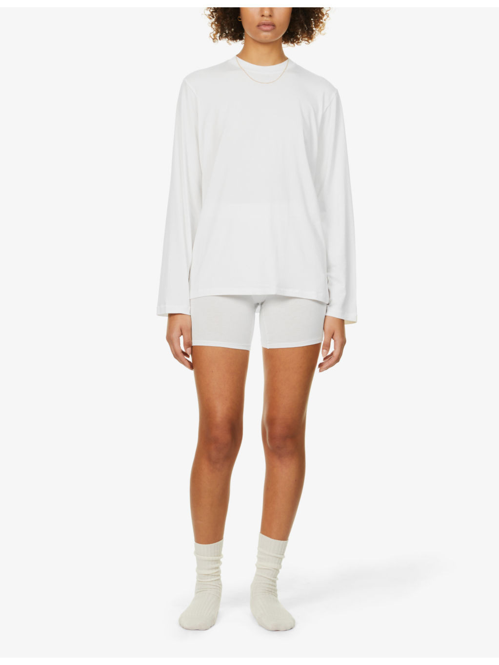 Boyfriend oversized stretch-jersey T-shirt - 2
