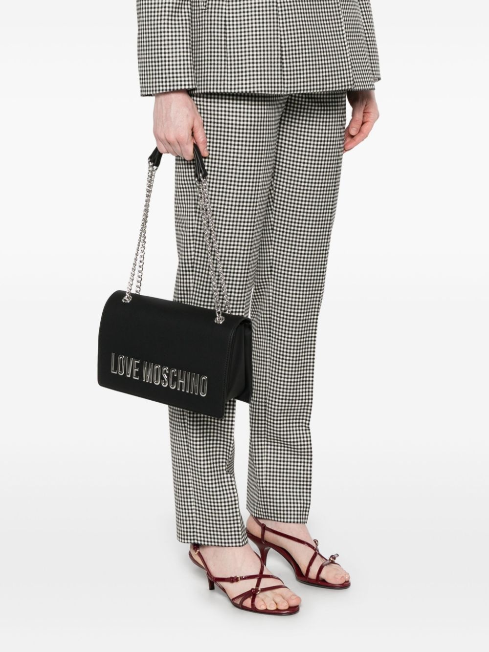 logo-lettering shoulder bag - 2